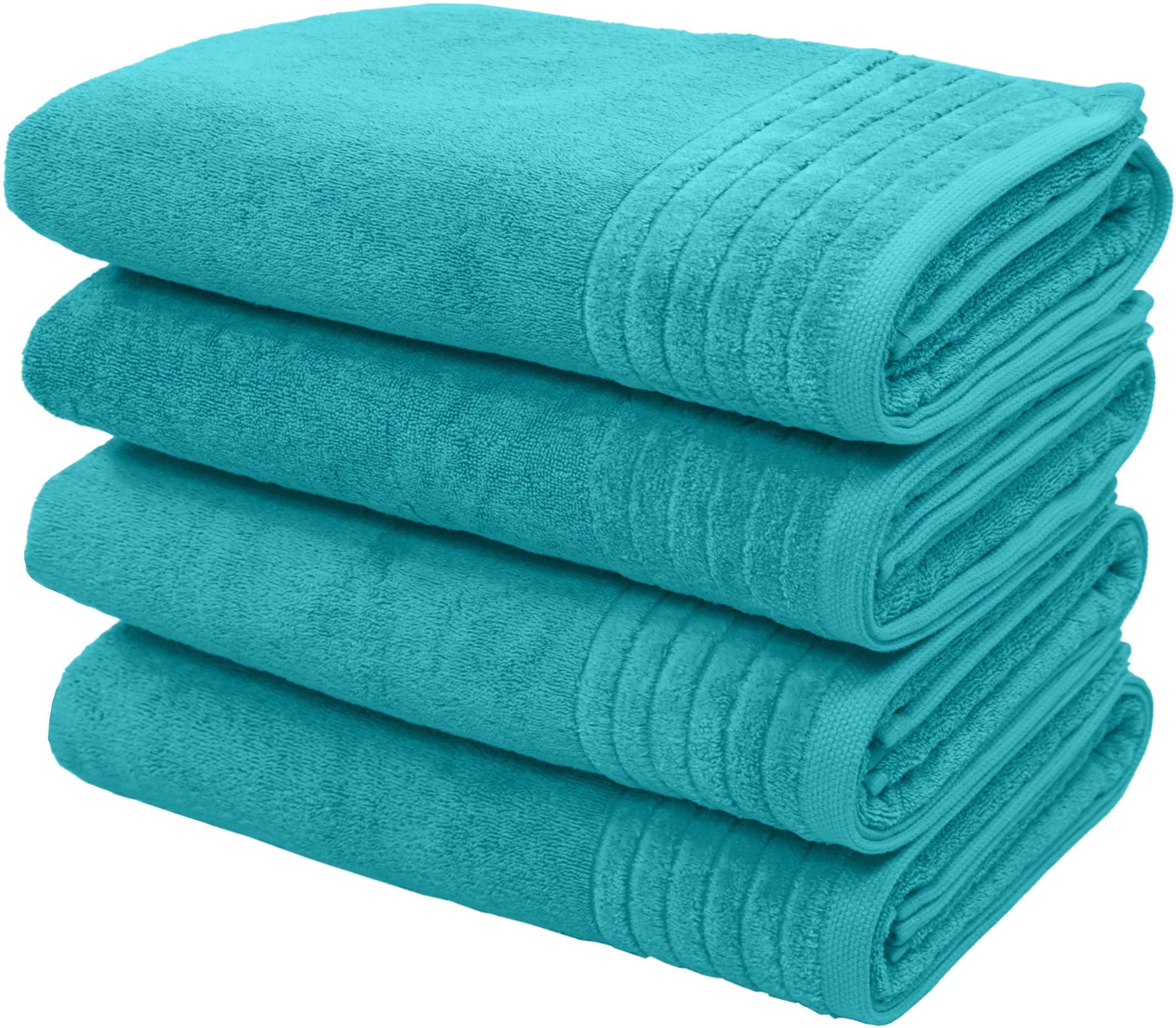 my home Duschtücher »Sanremo Premium, Premium Handtücher, 600 gr/m², 70x140cm« mit Bordüre, flauschig und weich, dicke Qualität, 5 Jahre Garantie