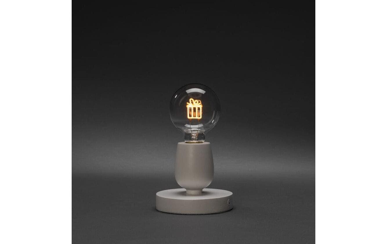 KONSTSMIDE Lampe de table »LED-Leuchte inkl. E27 Leuchtmittel, mit 6h Timer« blanc chaud | couleur ambre