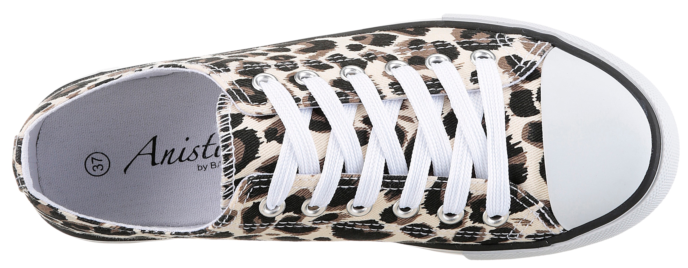 Aniston SHOES Sneaker  Freizeitschuh, Sneaker mit klassischen umlaufenden schwarzen Streifen