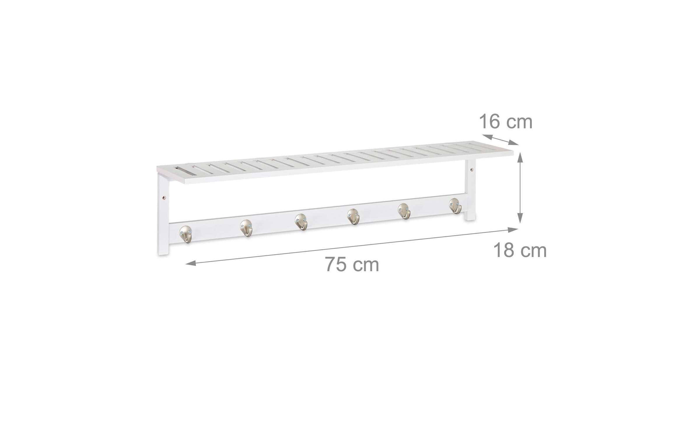 relaxdays Barre de penderie »Garderobenleiste mit Abla«