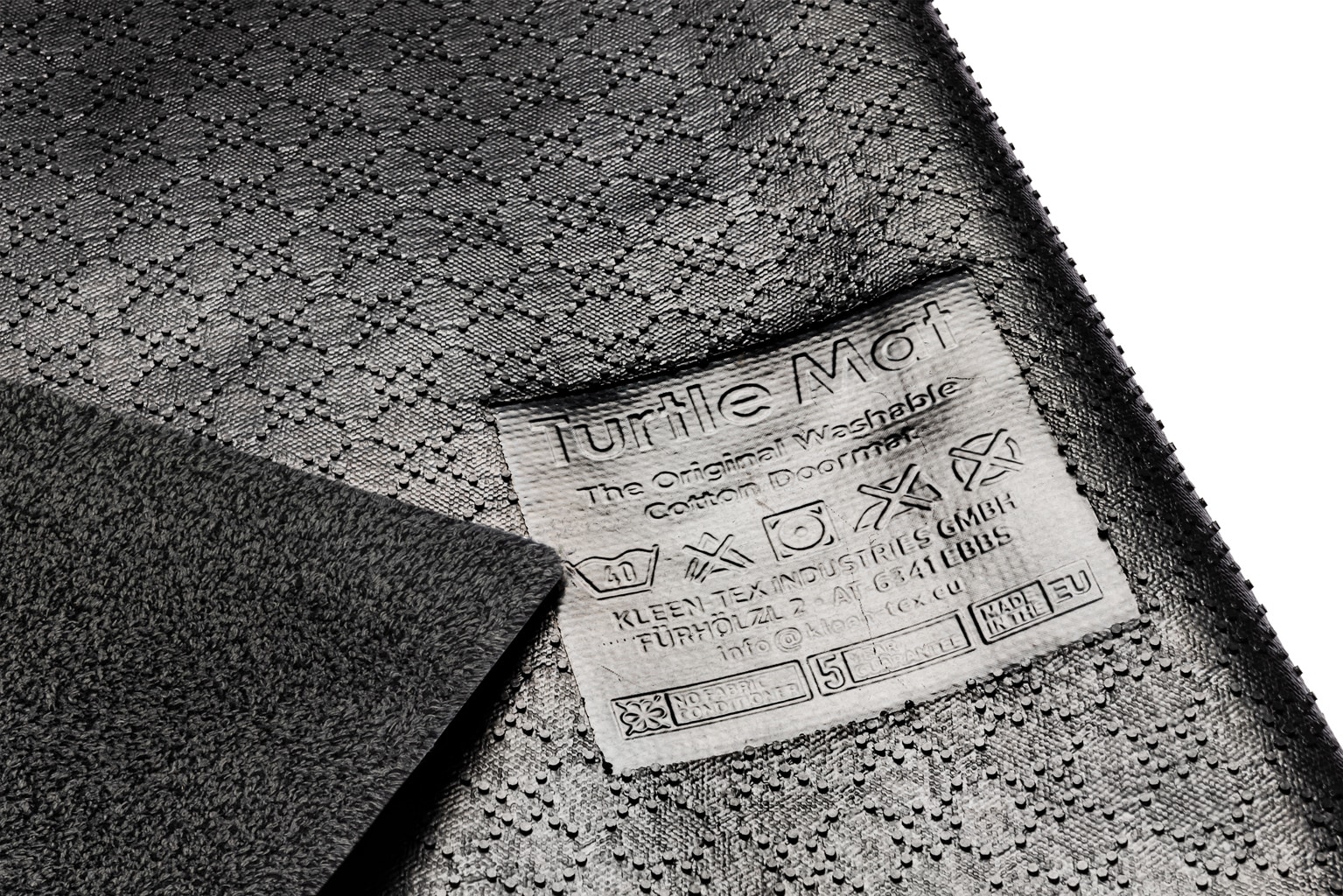 Turtle Mat Tapis de sol »Grey« Rectangulaire 8 mm Höhe