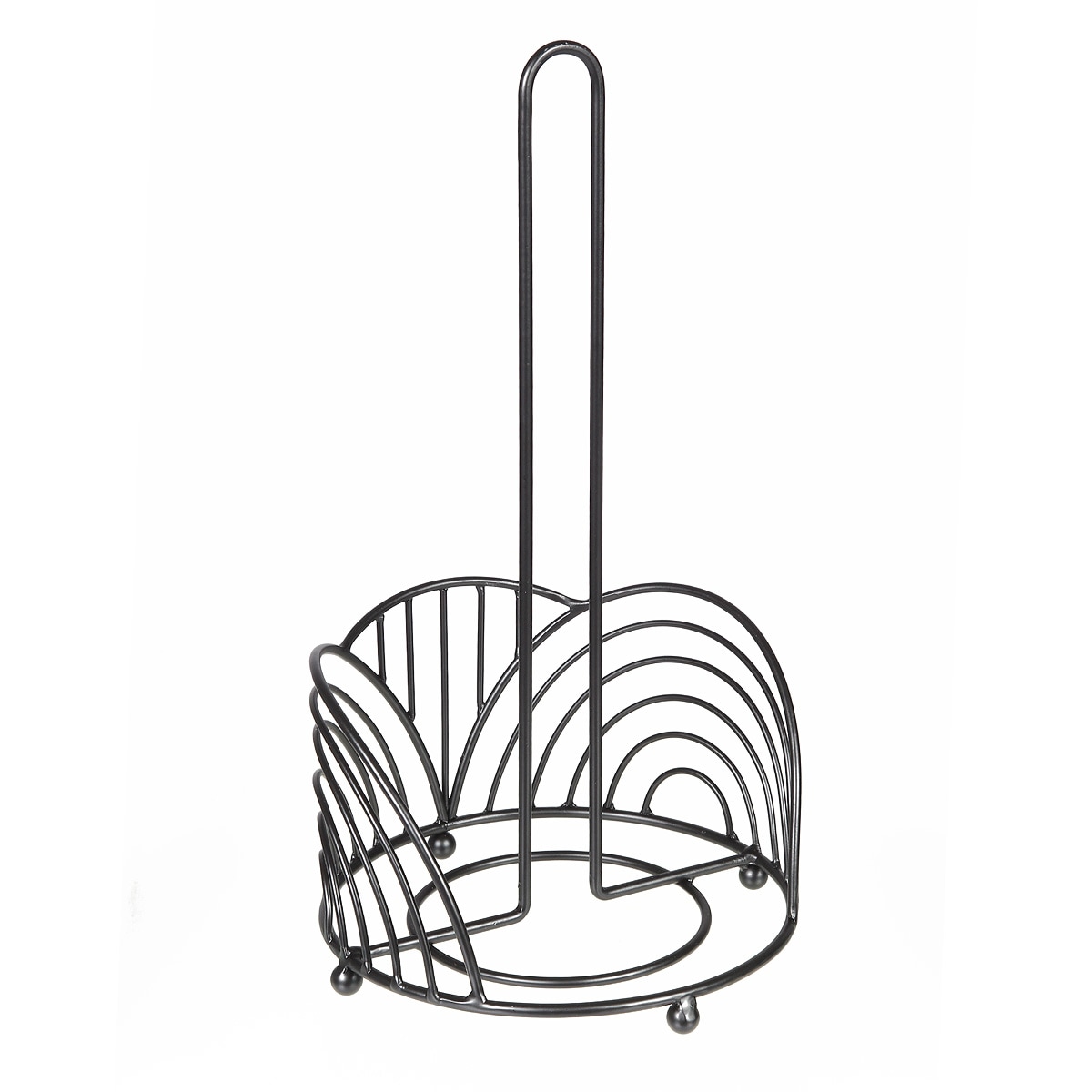 Ambiente Haus Porte-rouleau de cuisine »Küchenrollenständer in schwarz (H) 35cm« Papiertuchhalter