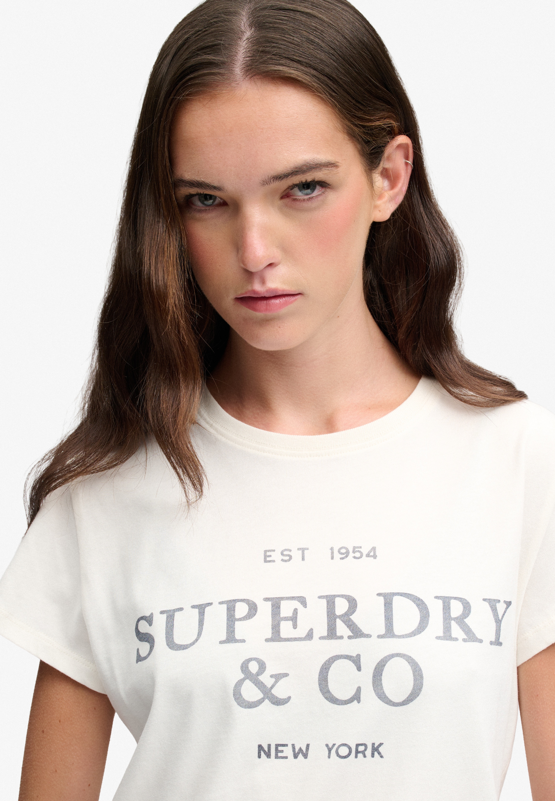 Superdry Print-Shirt »LUXE CASUAL CLASSIC TEE« Baumwolle, slim fit