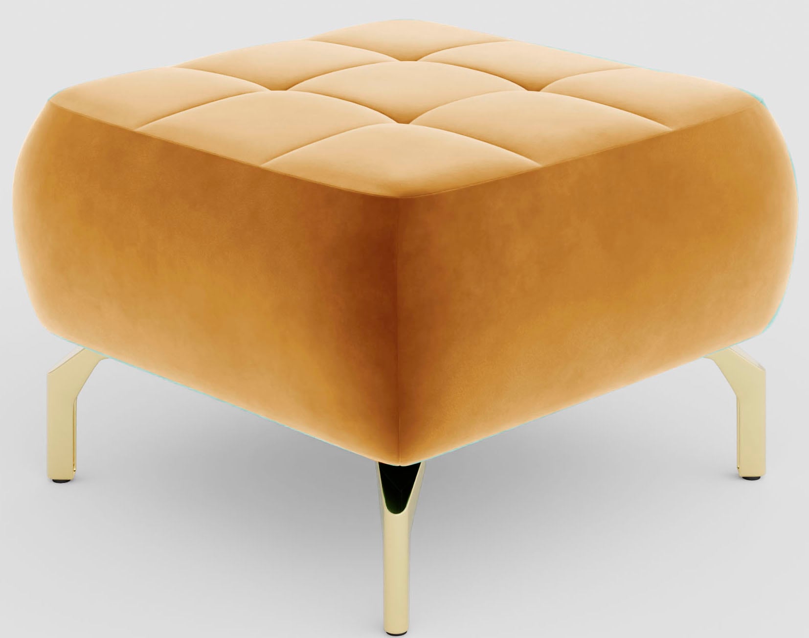 sit&more Tabouret rembourré »Orient 1« goldfarbene Metallfüsse