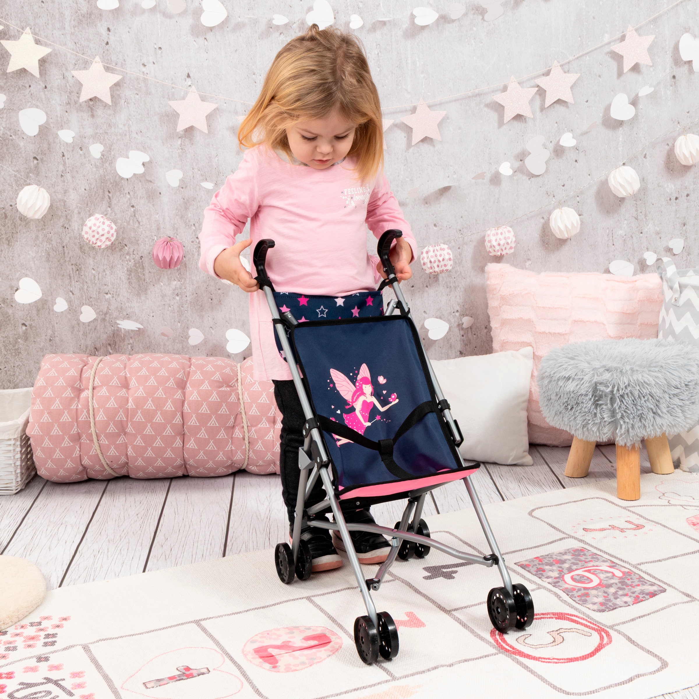 Bayer Poussette de poupée mit Tasche