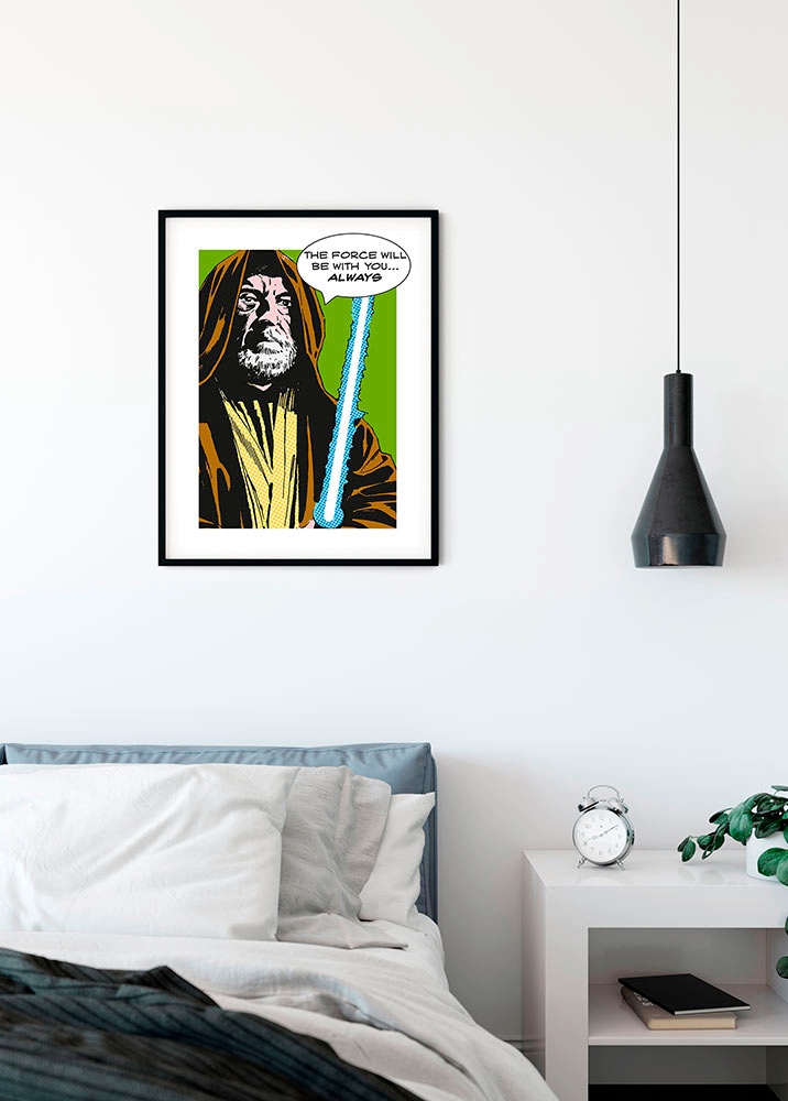 Komar Image »Star Wars Classic Comic Quote Obi Wan« 1 cuis tlg. Wandbild zur Dekoration im Kinderzimmer - ohne Rahmen