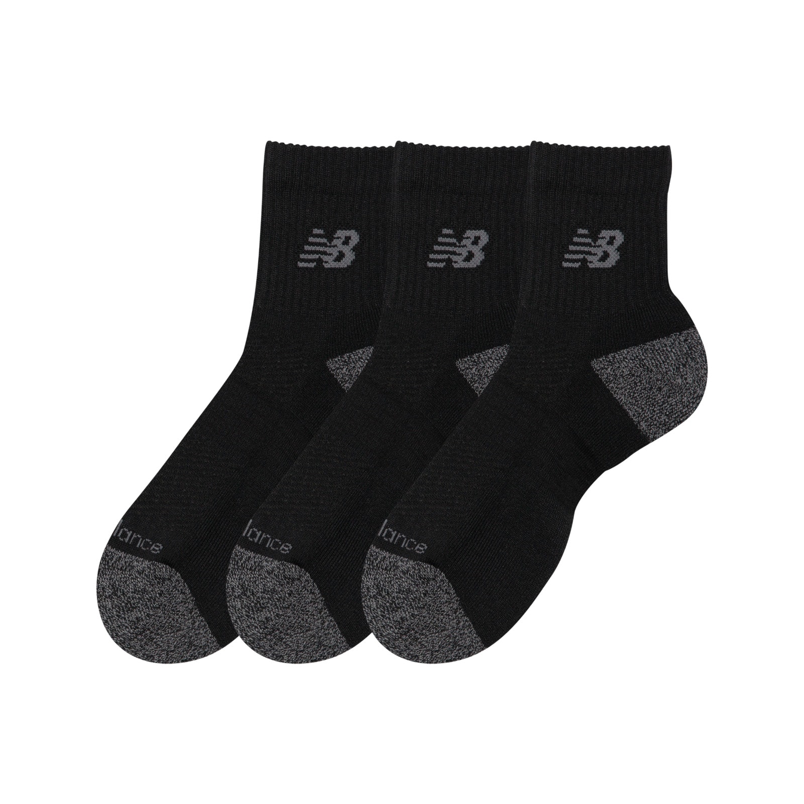 New Balance Chaussettes de sport »ACTIVE QTR SOCKS 3 PACK« 3 Couple tlg. chaussettes courtes résistantes, pack de 3, sensation de port sec