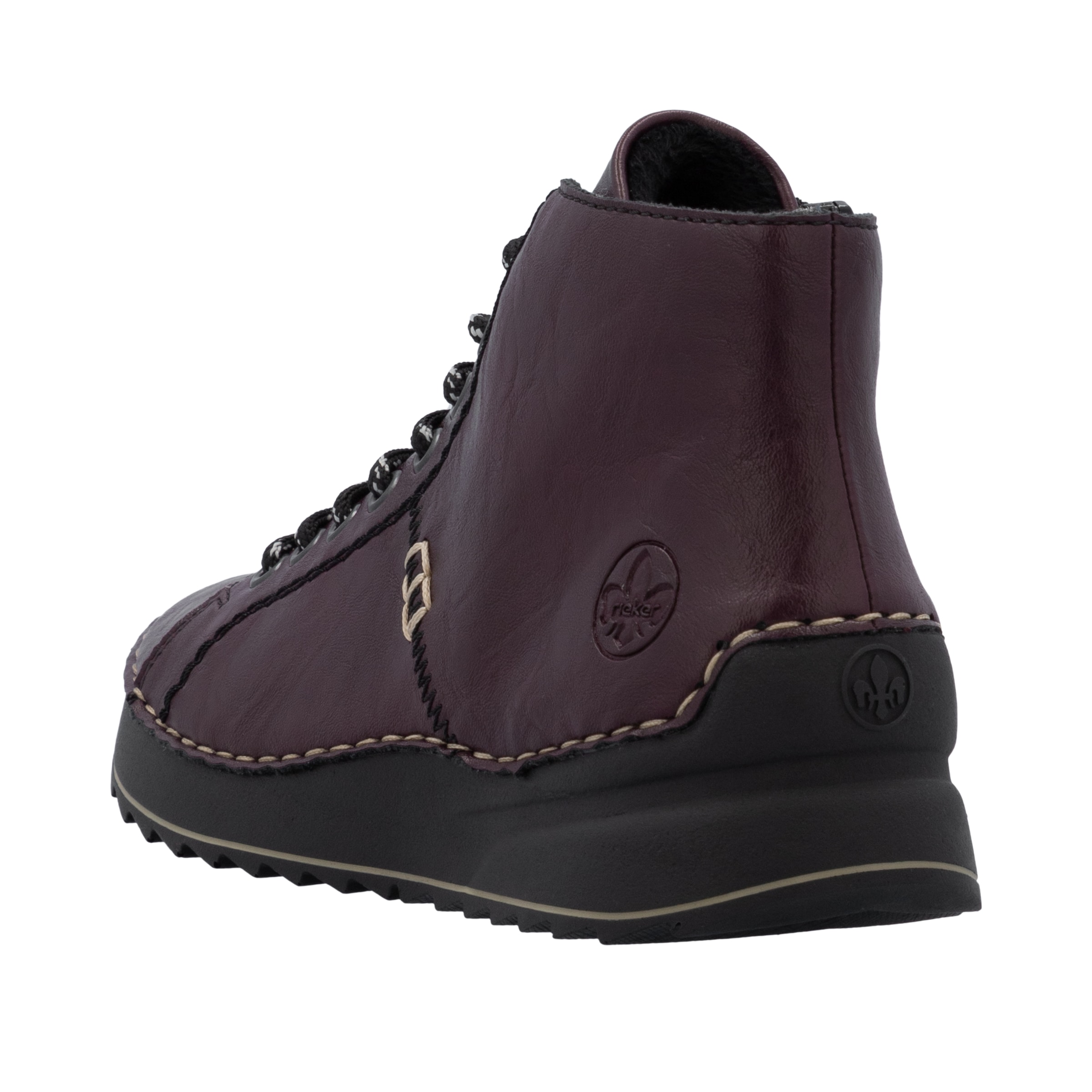 Rieker Schnürboots  Schnürstiefelette, High Top Sneaker, Plateauboots mit Profilsohle