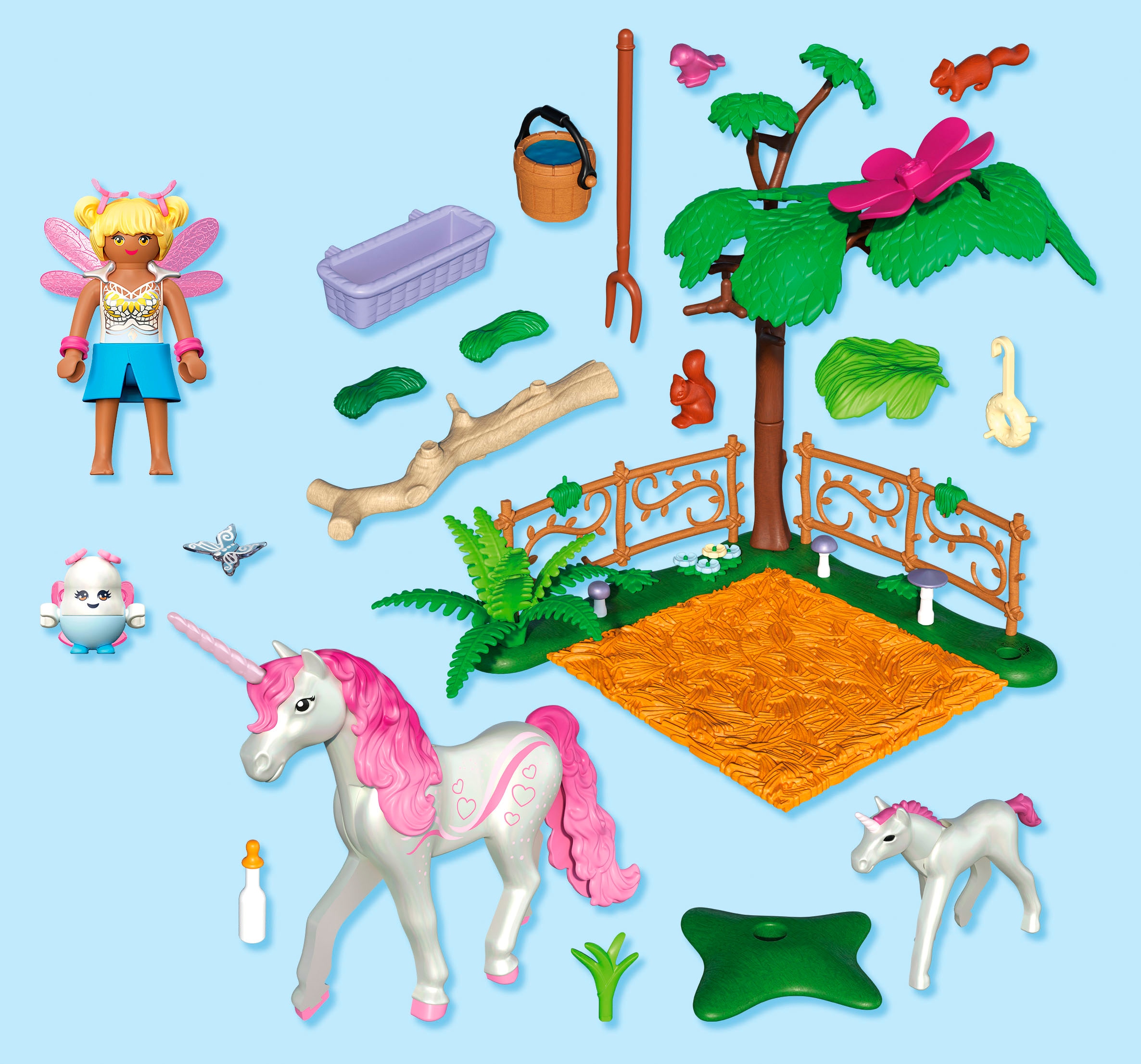 Playmobil® Jeu de construction »Zauberhafter Einhorn-Stall für Mama und Fohlen (71839), Princess Magic« Made in Europe