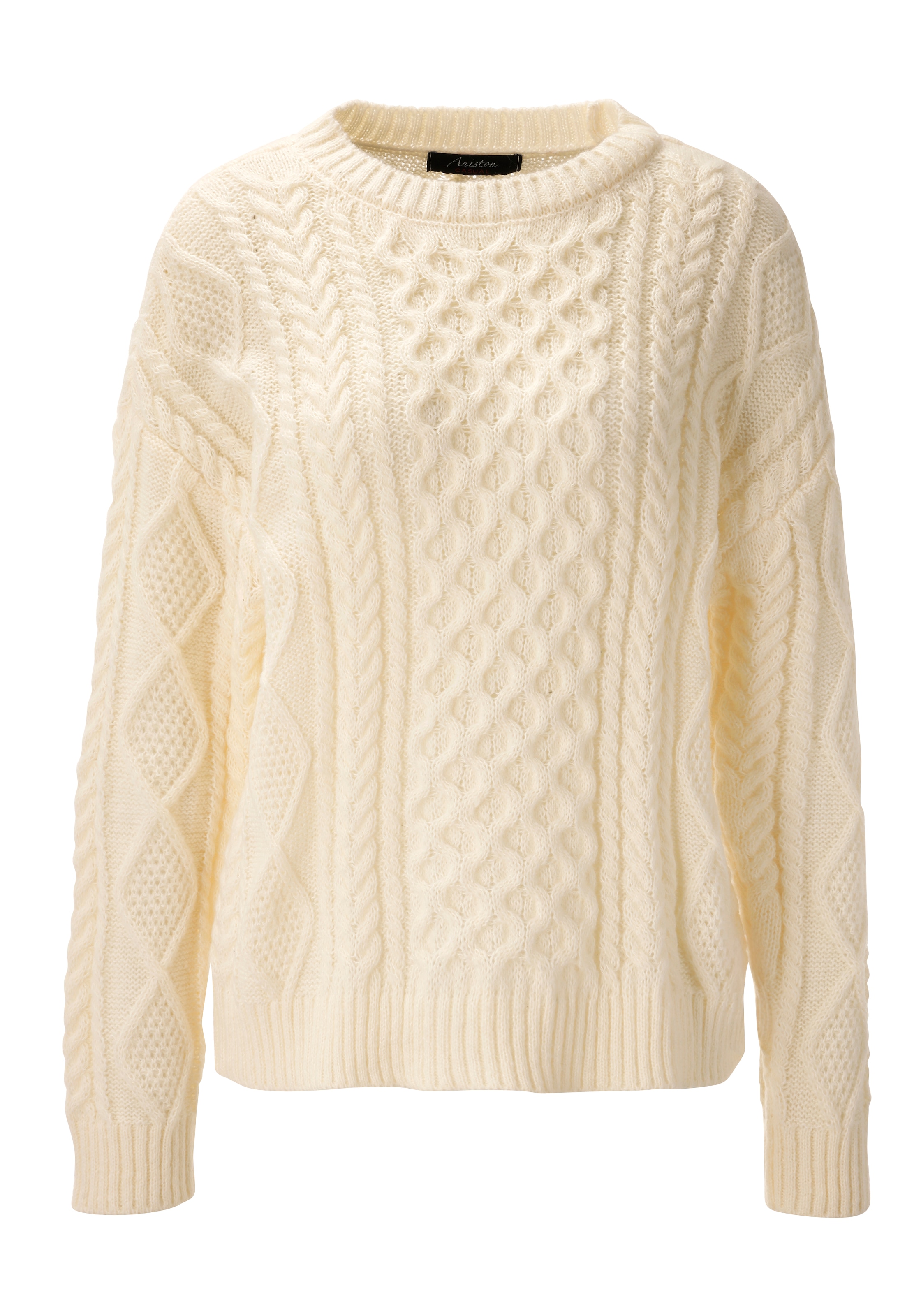 Aniston CASUAL Pull en tricot dans un mélange de motifs attrayant - NOUVELLE COLLECTION
