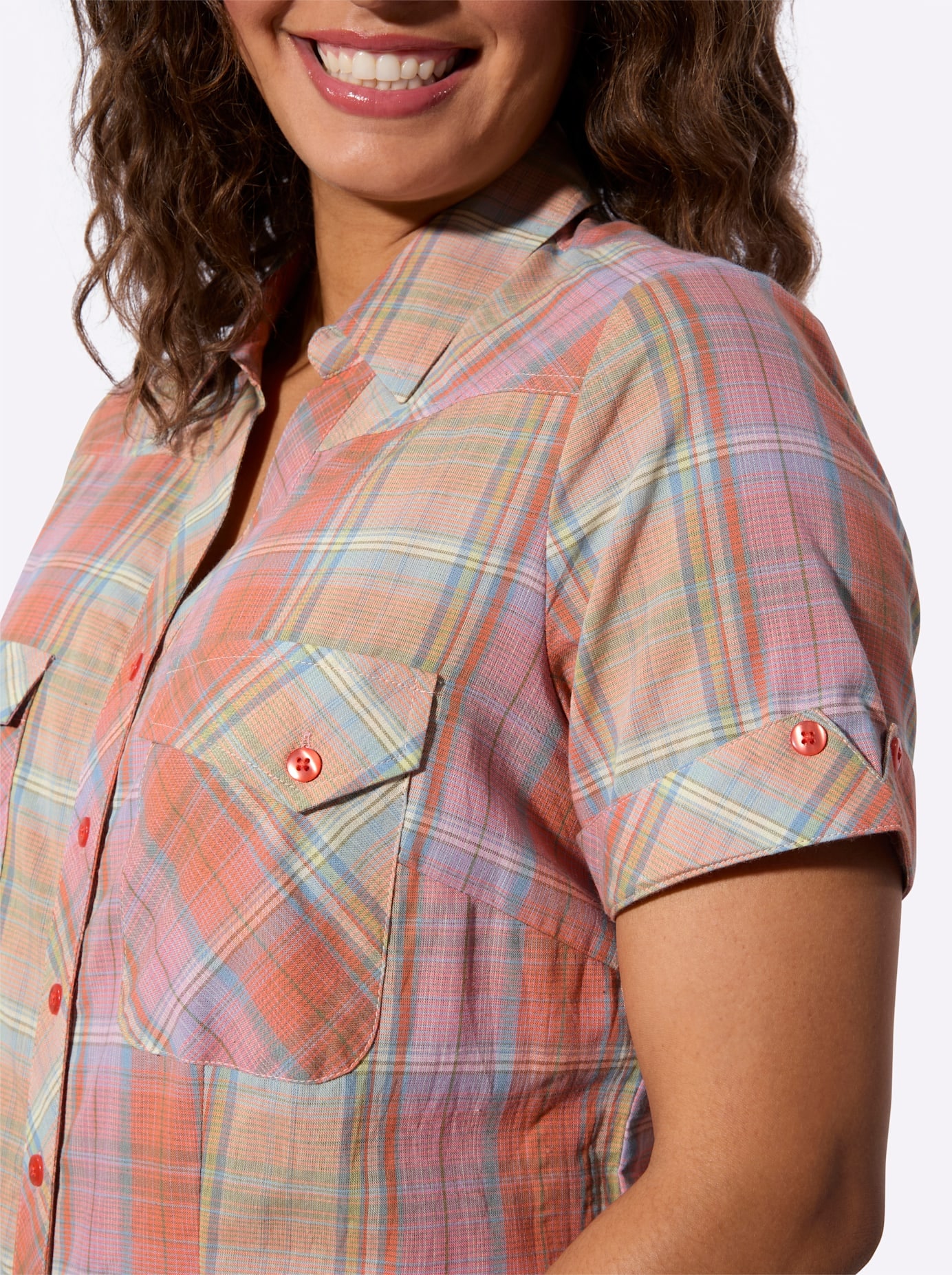 Casual Looks Blouse à carreaux