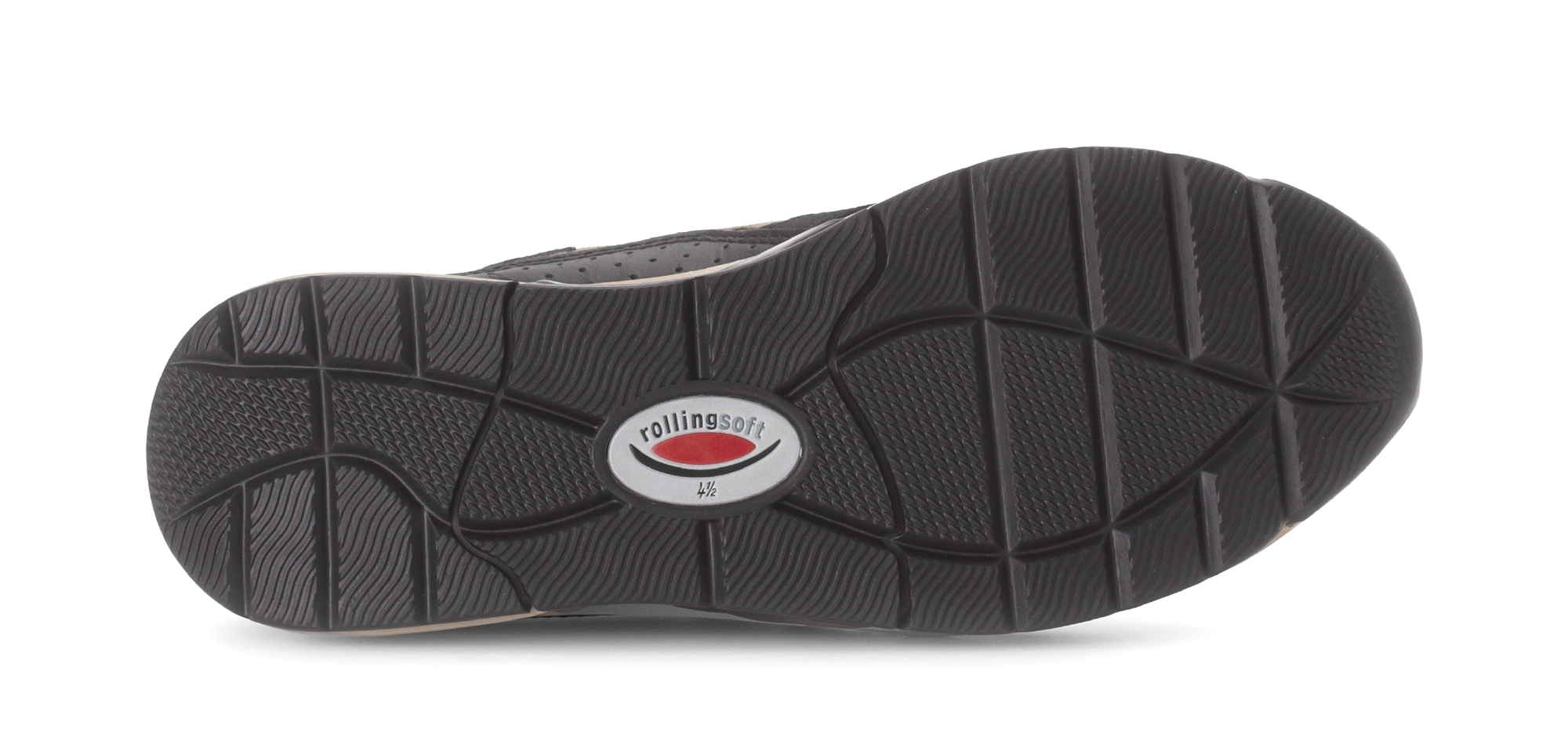 rollingsoft Baskets compensées  , chaussures à lacets, chaussures basses, chaussures de loisirs avec fermeture éclair supplémentaire