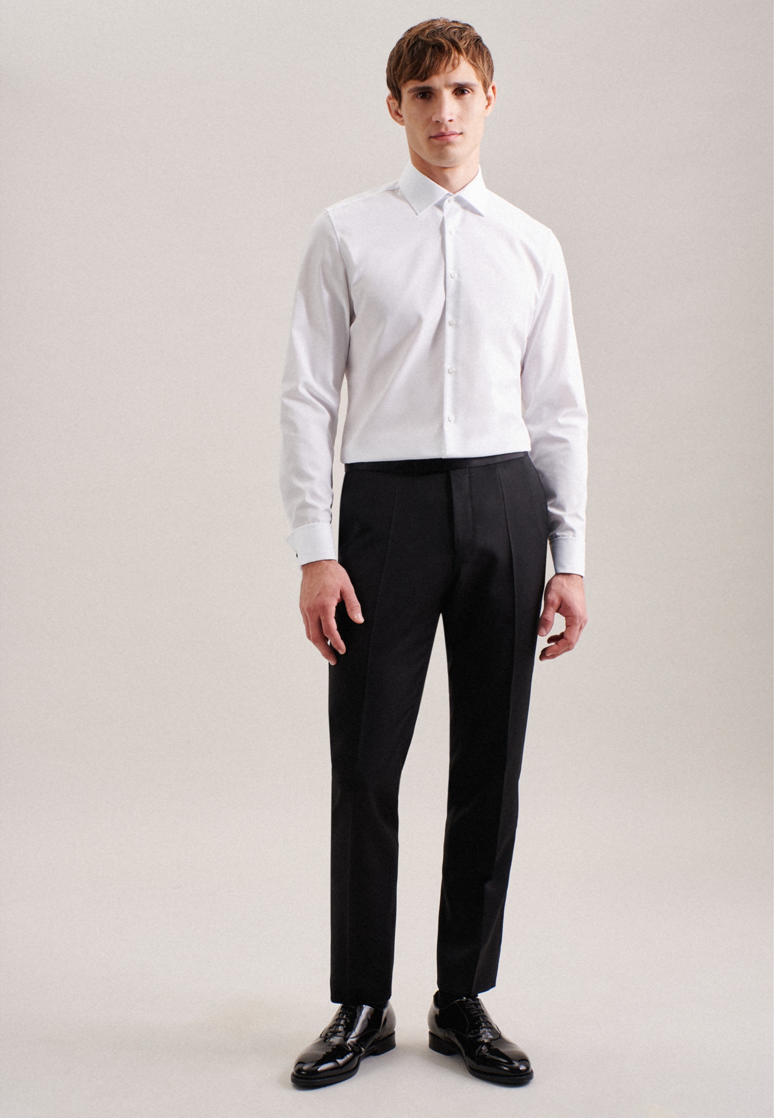 seidensticker Chemise d'affaires »Schwarze Rose« Shaped Langarm Kentkragen Uni