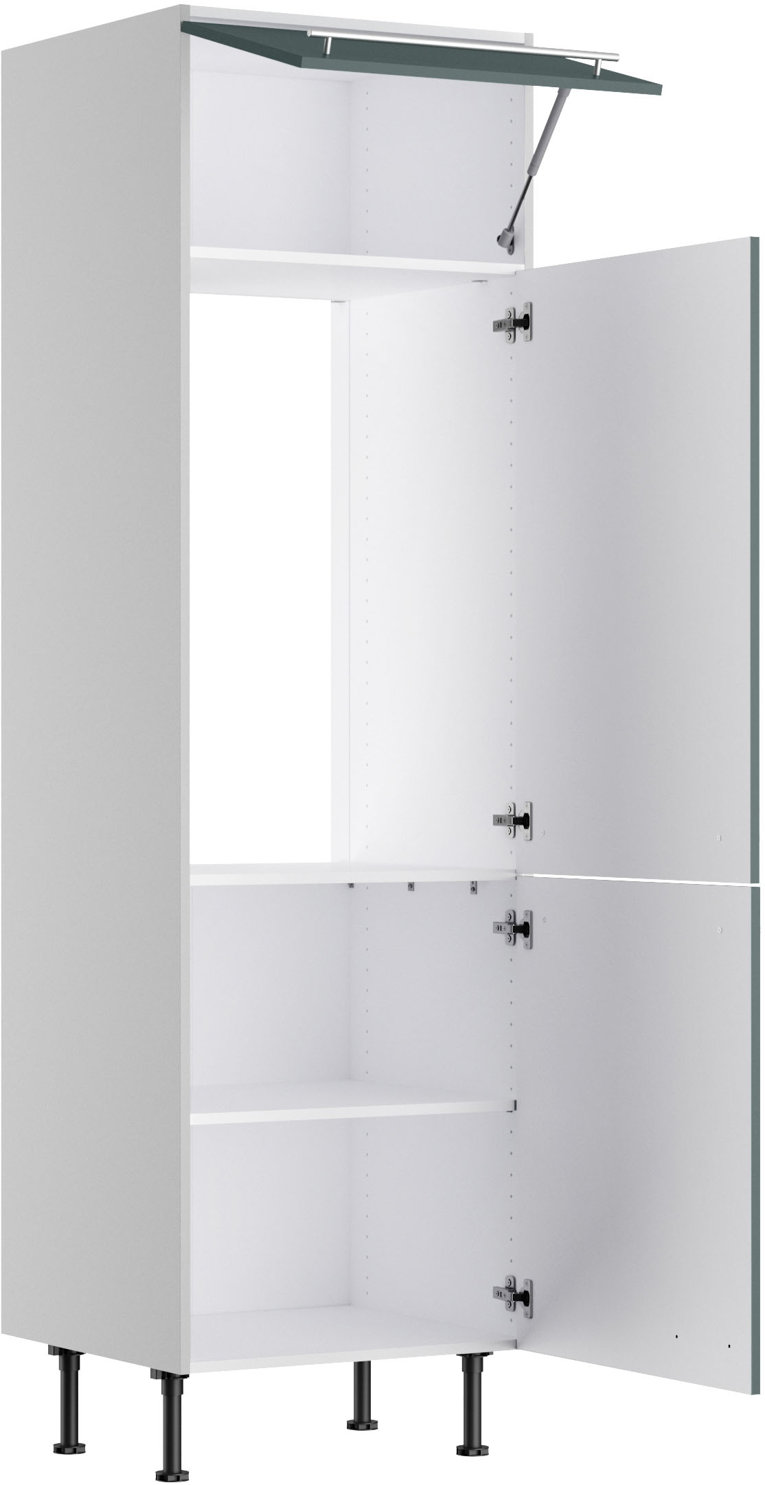 KOCHSTATION Kühlumbauschrank »KS-Bern2« Breite 60 cm, Höhe 211,8 cm, 1 Klappe, 2 Türen, 1 Einlegeboden