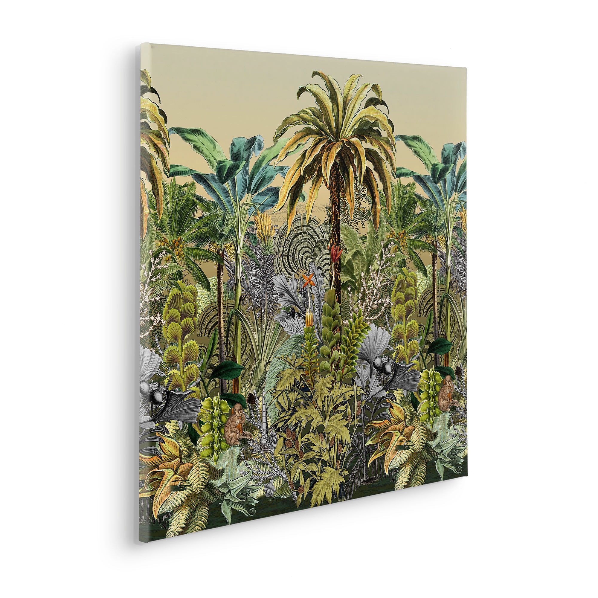 Komar Leinwandbild »Tropical Heat - Grösse 60 x 60 cm« Natur 1 Stk. tlg. Keilrahmenbild mi Echtholzrahmen