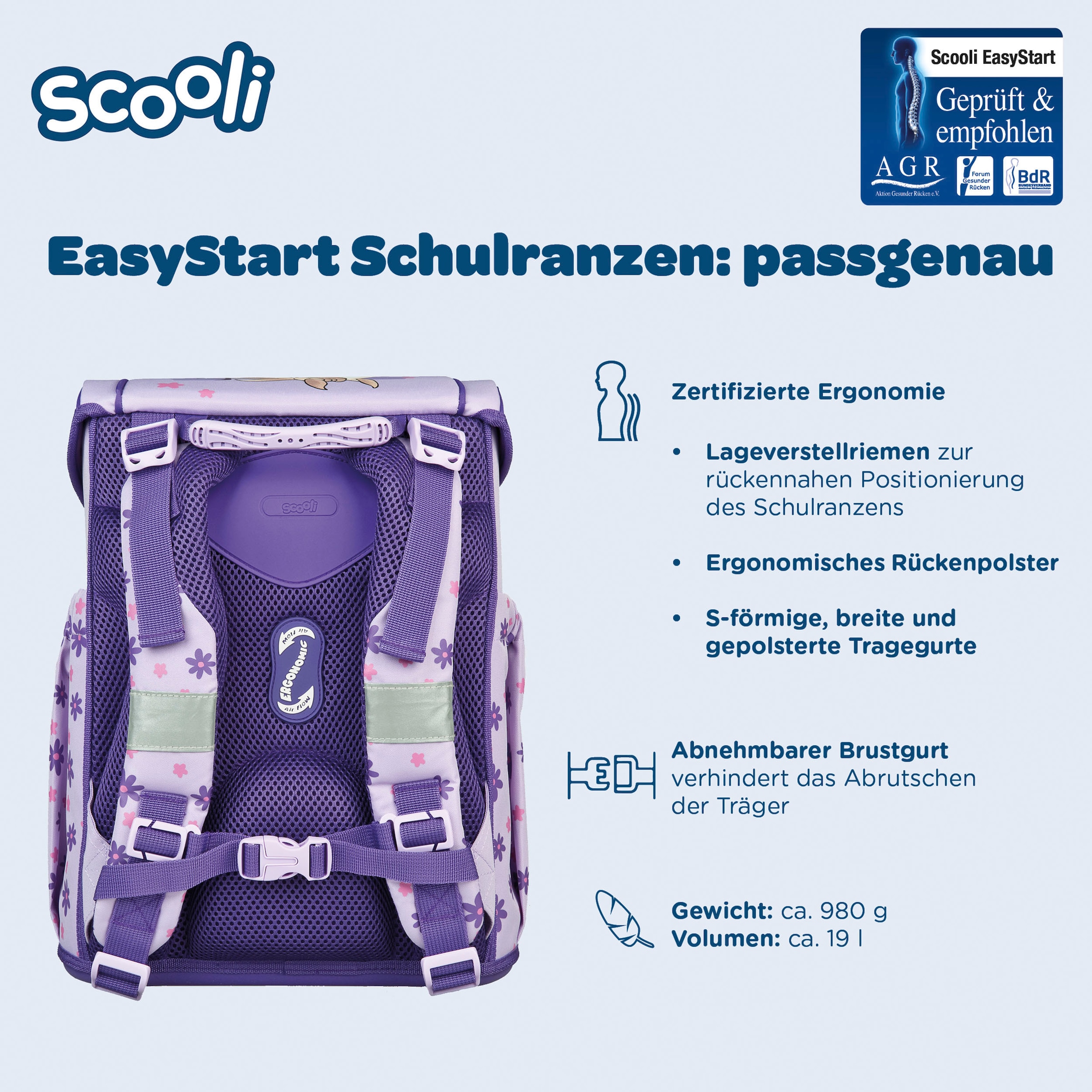 Scooli Cartable »Easy Start« Reflektoren