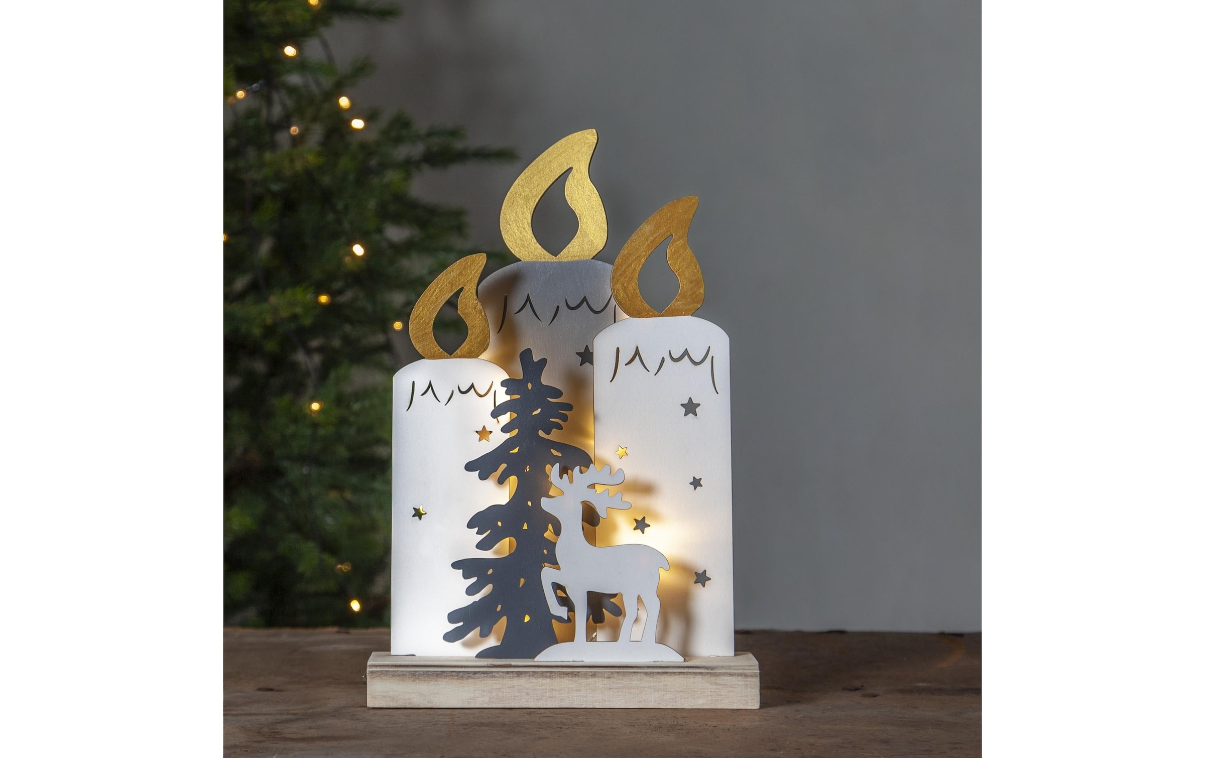 Parforce Traditional Hunting LED Dekofigur »Trading Tischdeko Kerzenständer«