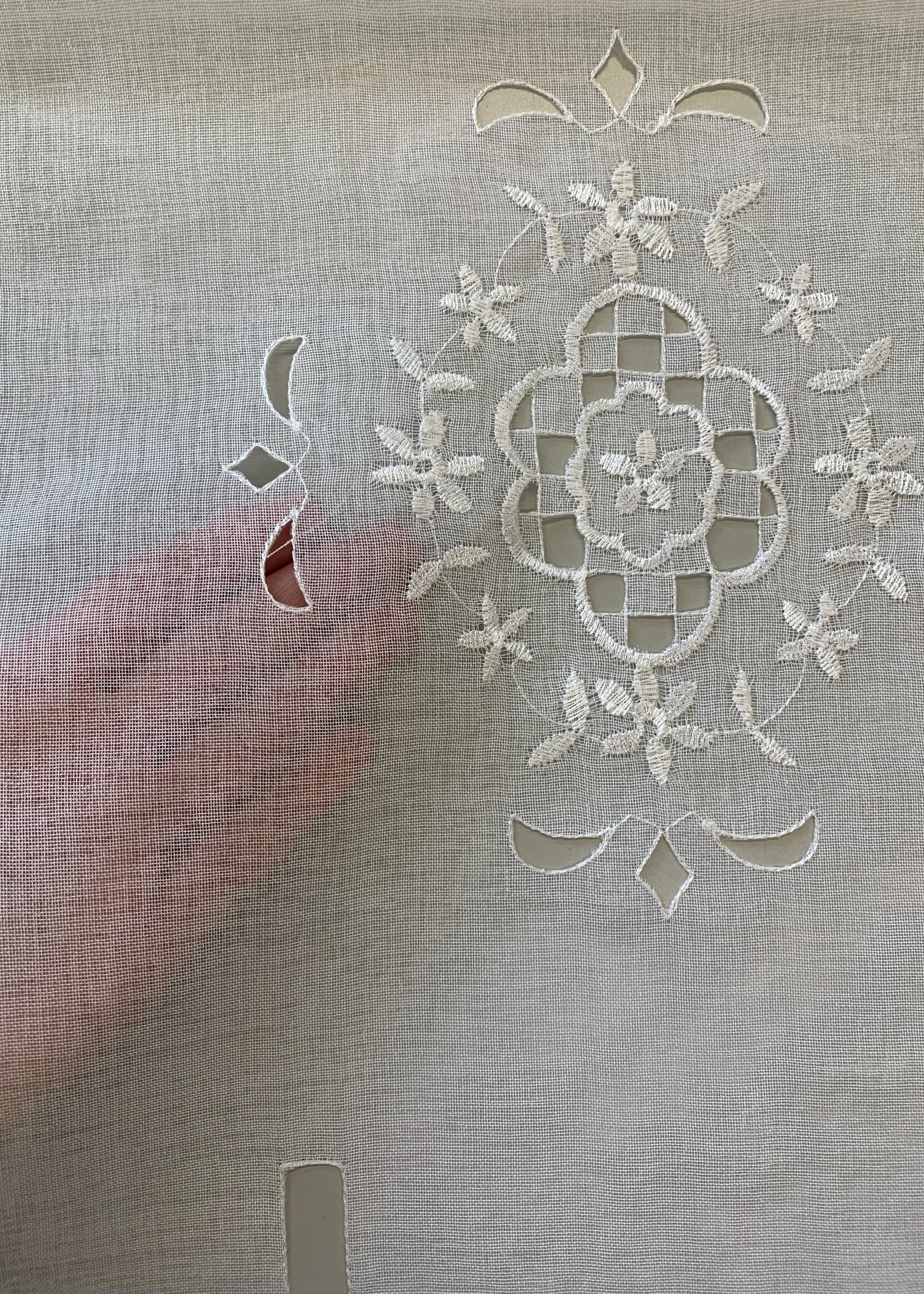 HOME WOHNIDEEN Rideau »ALEGRA« Passage tige 3 cuis tlg. 3 teiliger Fensterbehang bestickt