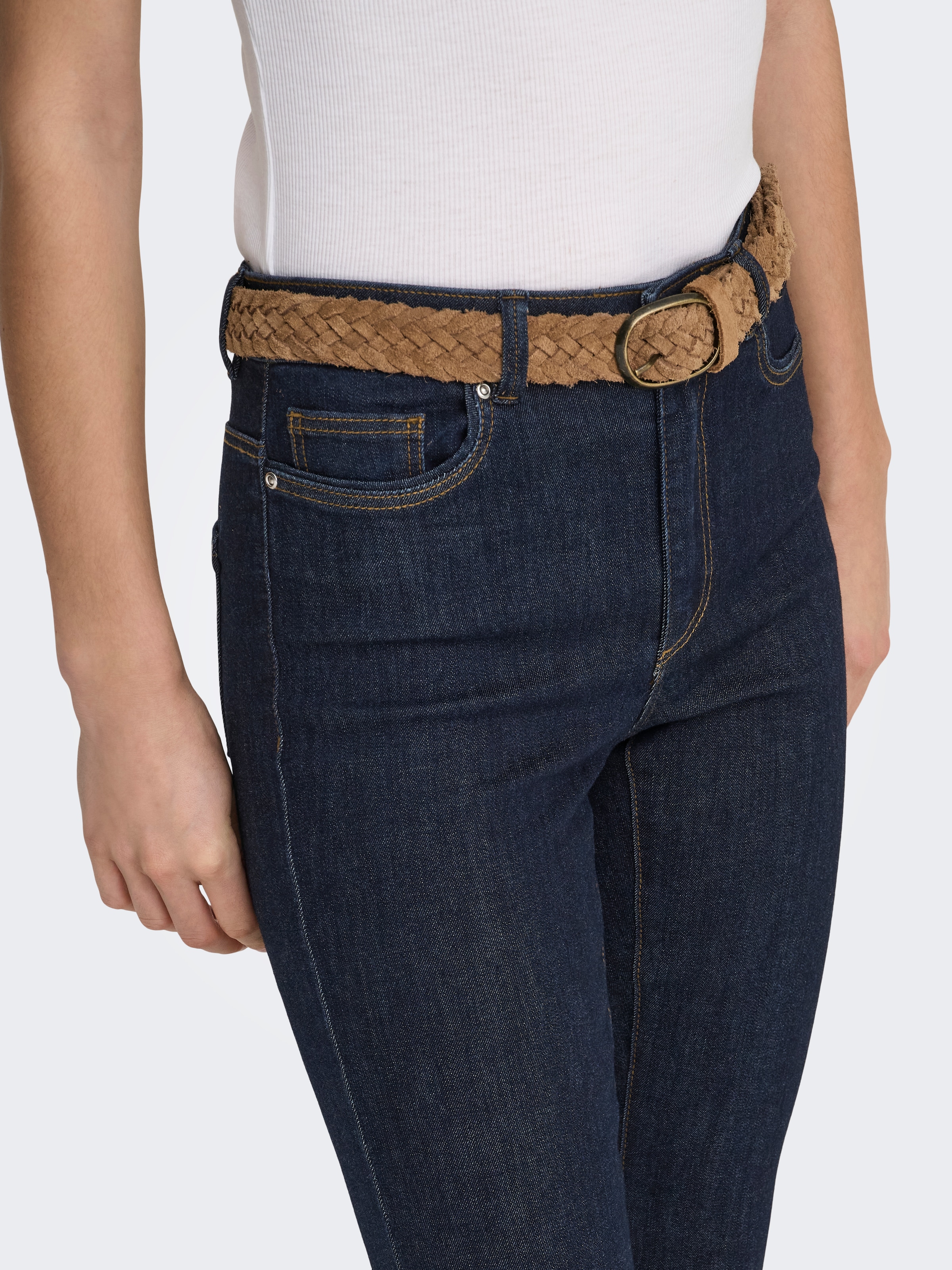 ONLY Jeans bootcut »ONLWAUW LIFE HW FLARED RINSE DNM« Mélange de matières, coupe bootcut