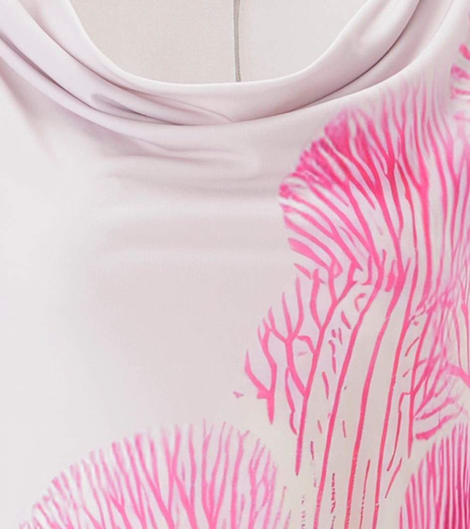 Aniston SELECTED Maxi robe vorne mit diagonal verlaufenden Blütenprint - NEUE KOLLEKTION