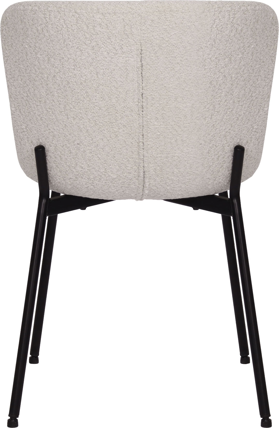 SIT Chaise à 4 pieds »Manila 2er-Set Bouclé Esszimmerstühle mit Metallgestell skandinavisch« (Ensemble) 2 cuisRevêtement bouclé Öko-Tex & pieds en métal noirs style scandinave