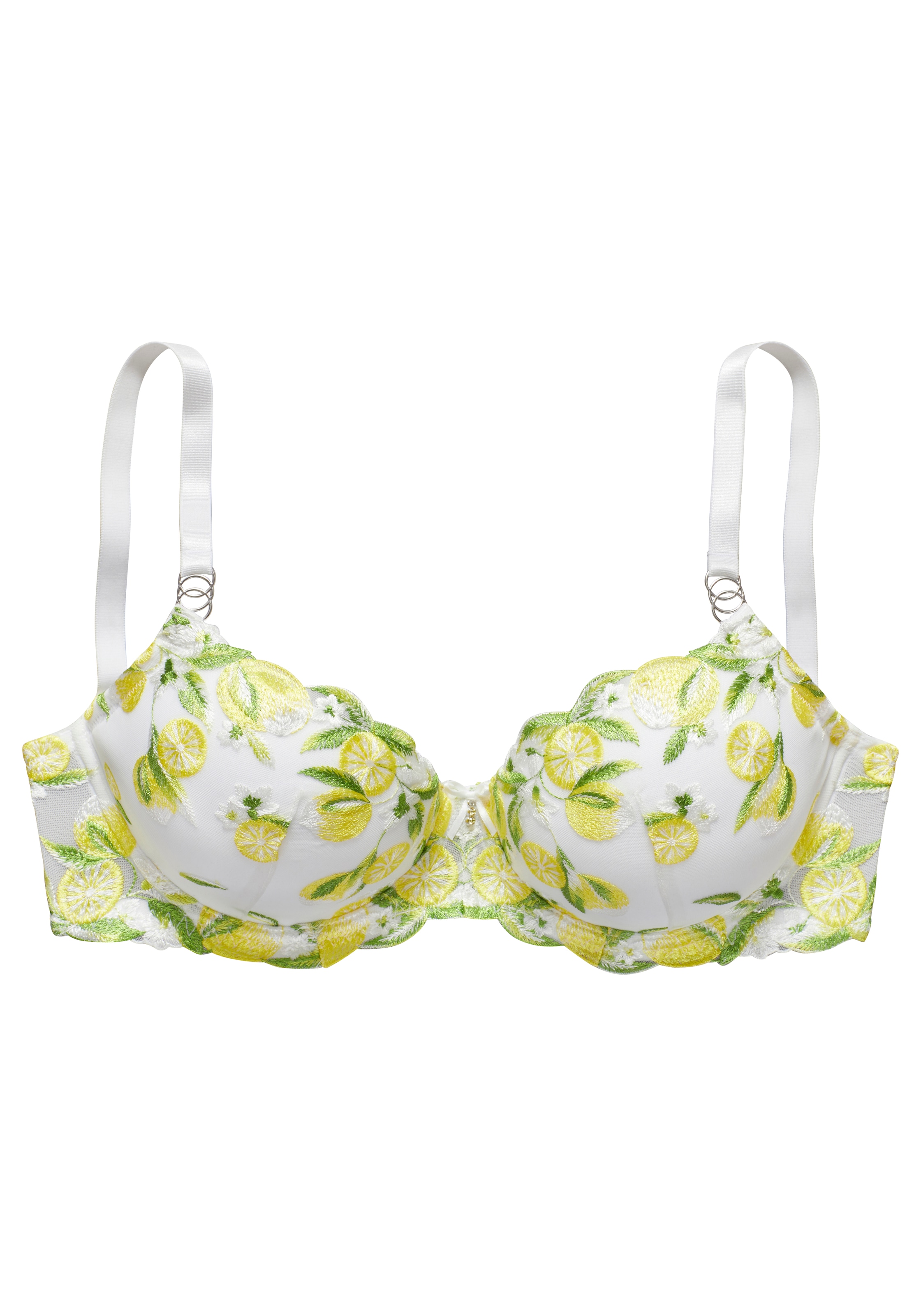 Vivance Soutiens-gorge moulés Bügel, Zitronen-Stickereispitze, sexy Dessous