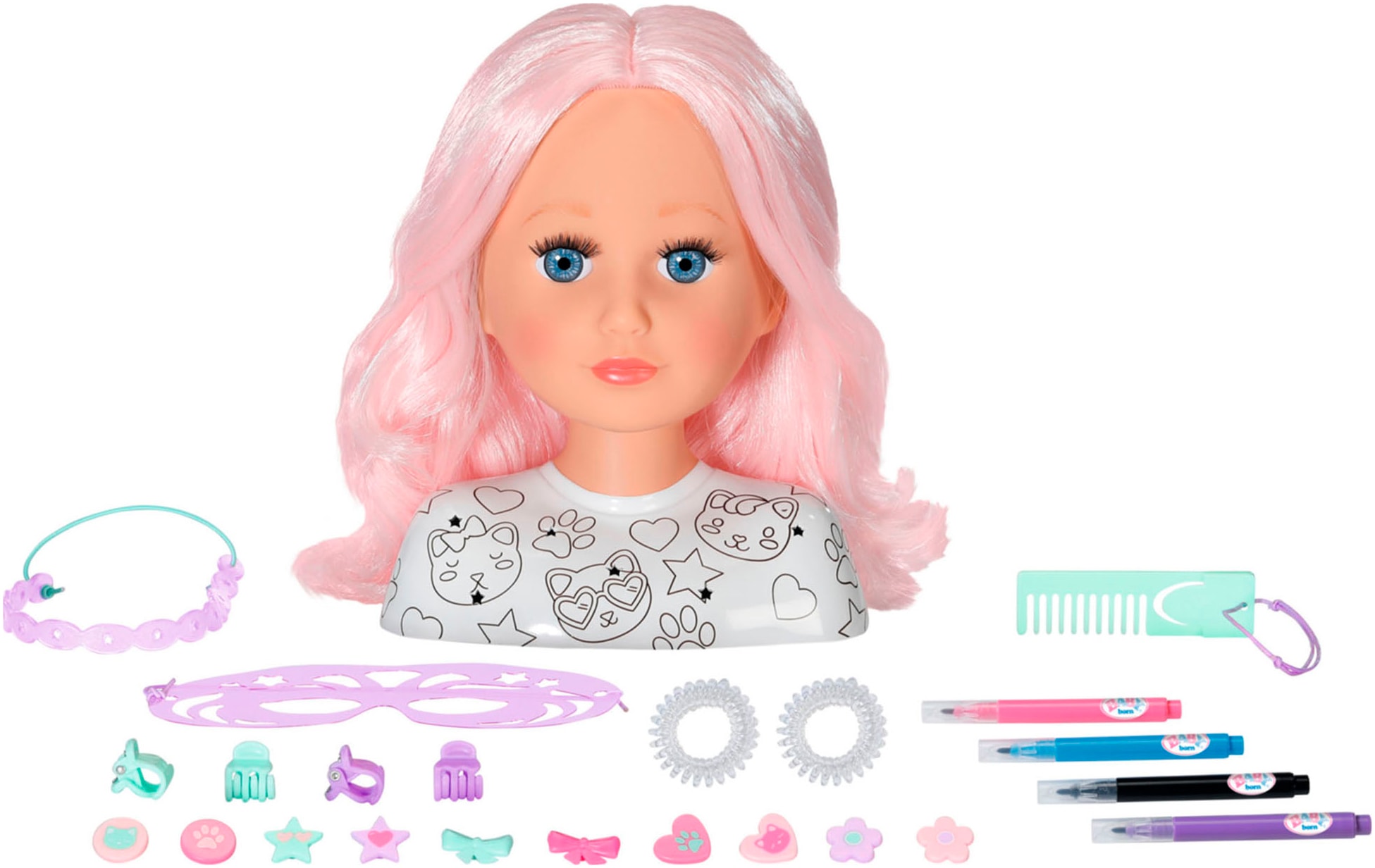 Baby Born Tête à coiffer »Stylingkopf Kreativ« mit Zubehör