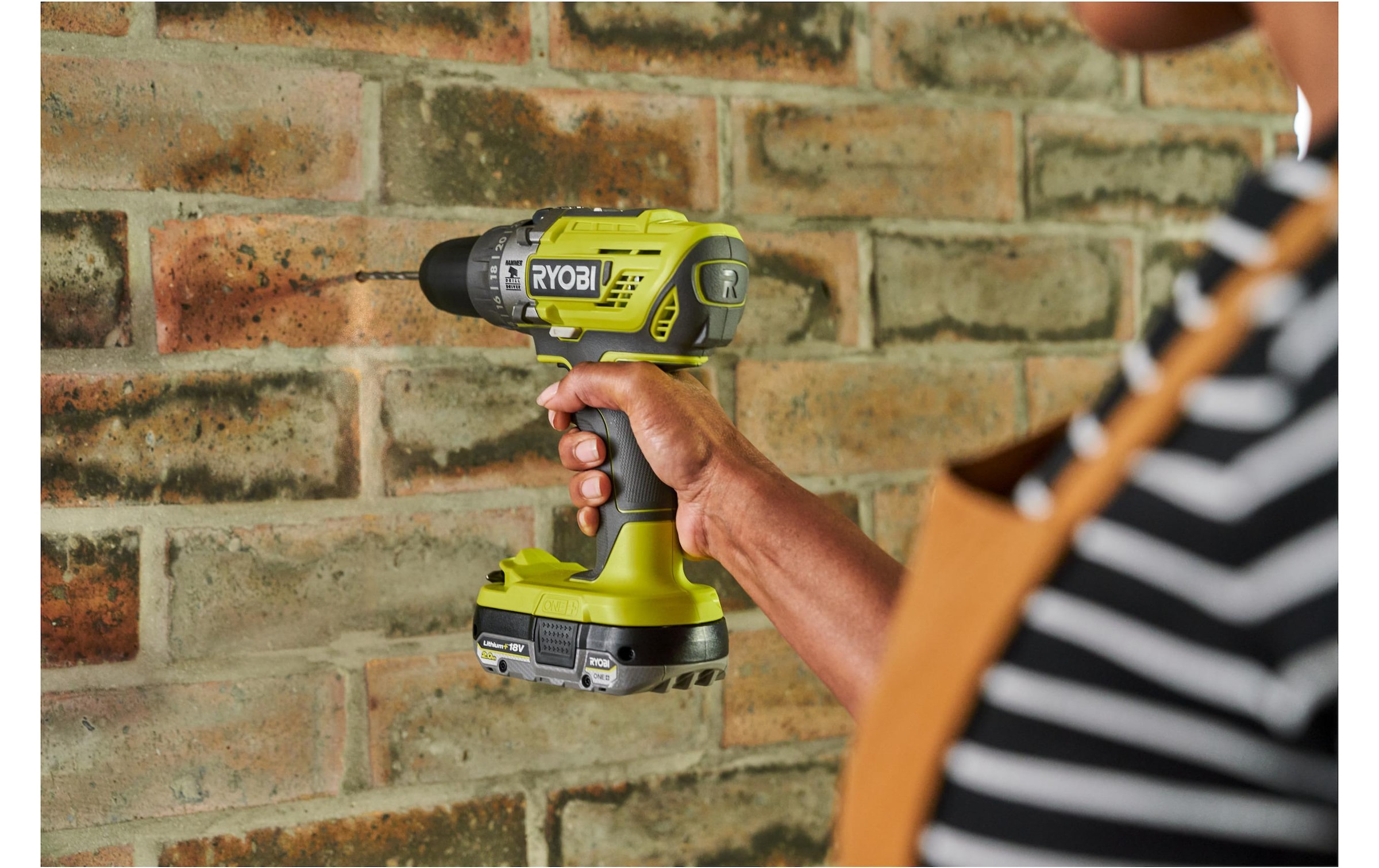 RYOBI Perceuse-visseuse sans fil »Akku-Kombo-Kit 2er R18CK3PJ-1 x 40S«