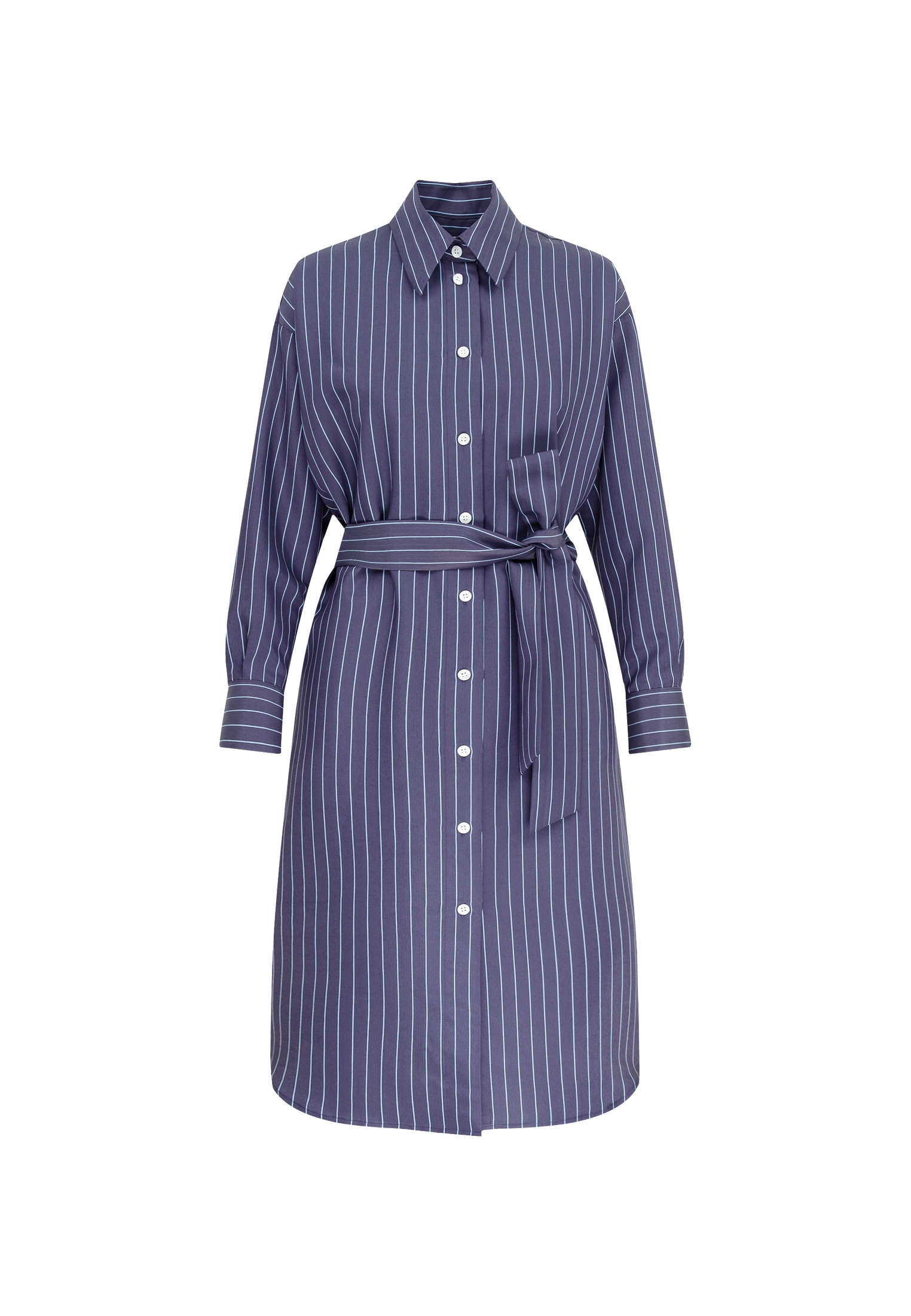 seidensticker Robe d'été »Schwarze Rose« 1/1 Kragen Streifen