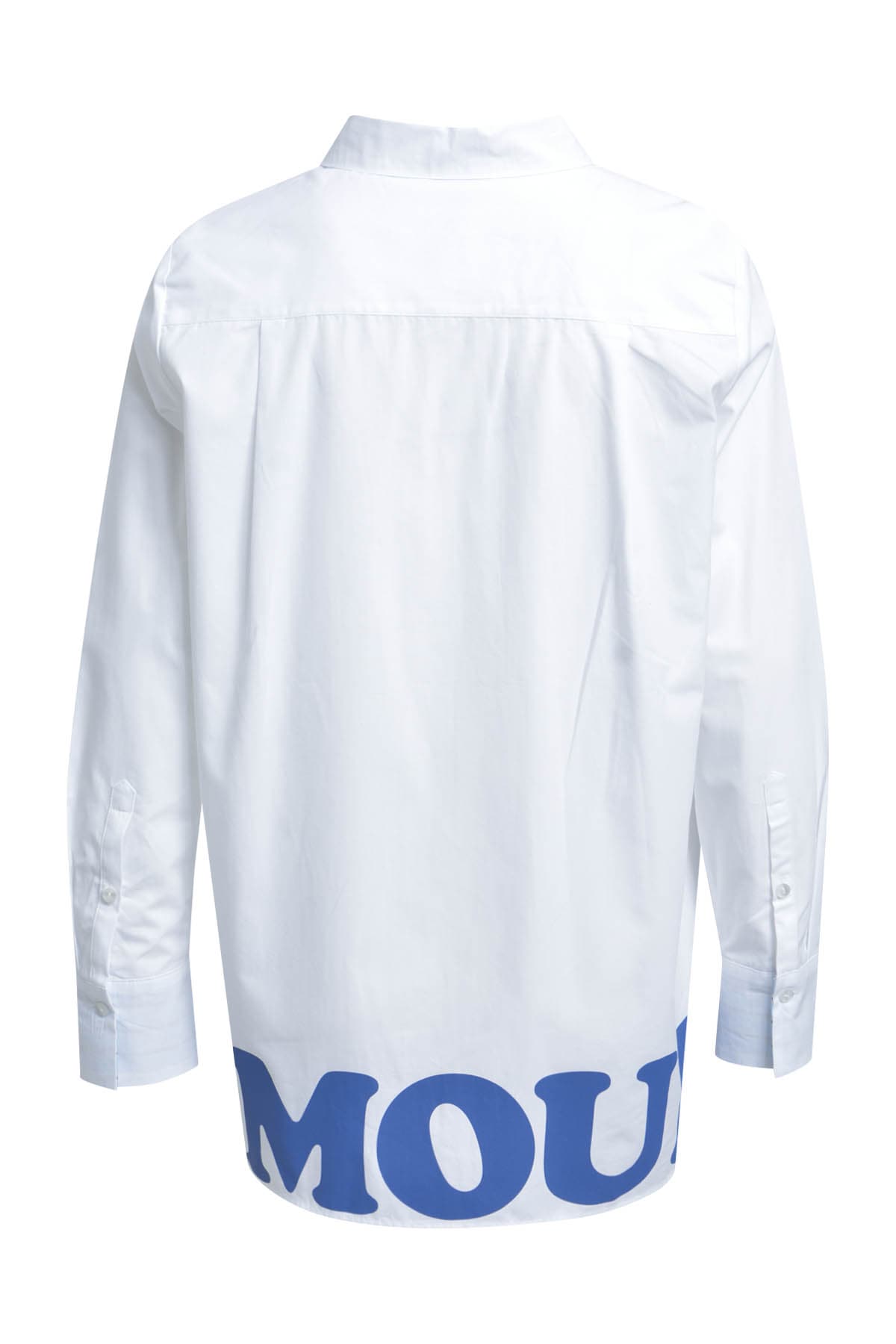 Smith & Soul Blouse chemise mit Statement-Schriftzug am Saum