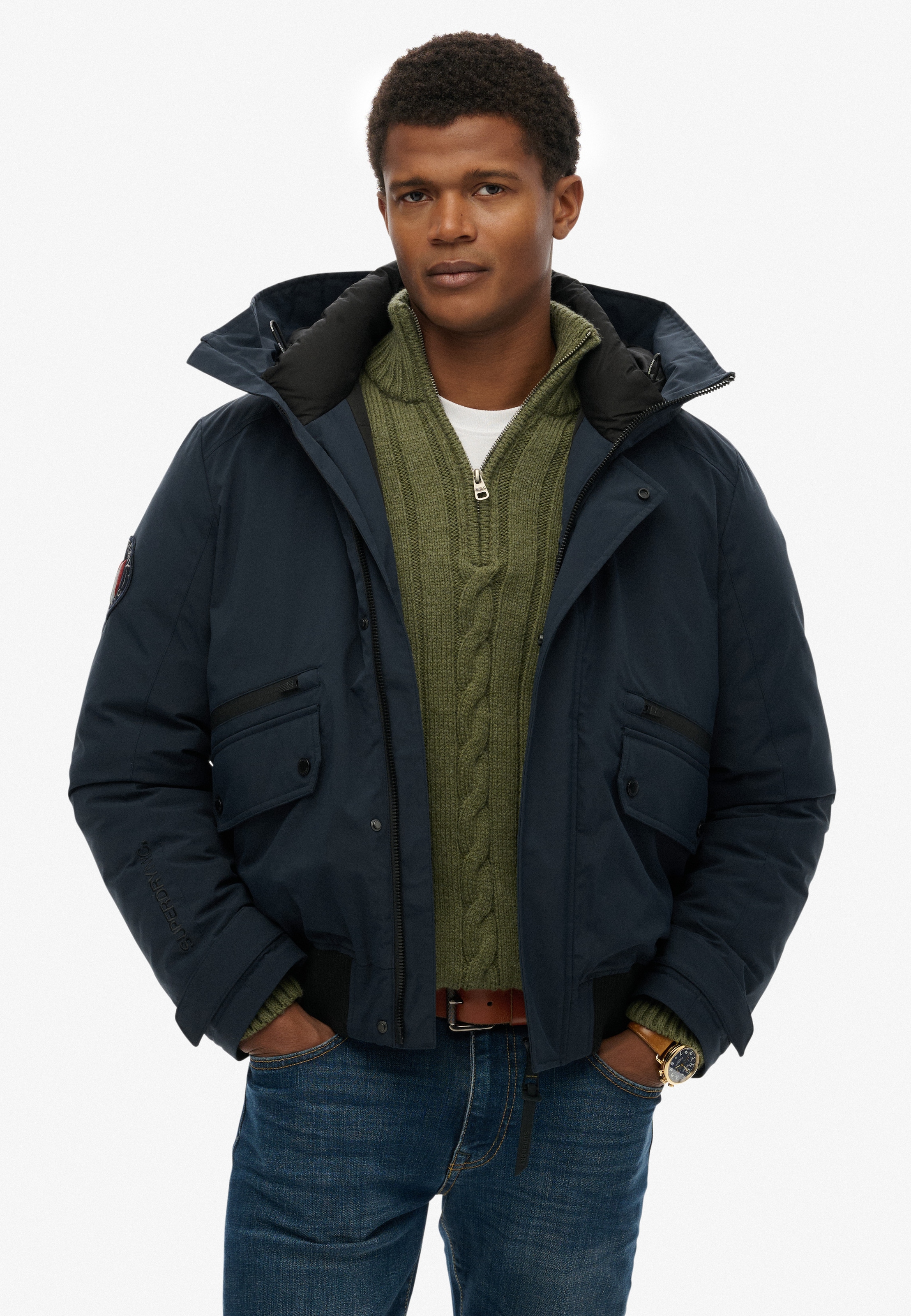 Superdry Veste matelassée »CITY PADDED BOMBER JACKET« ohne Kapuze