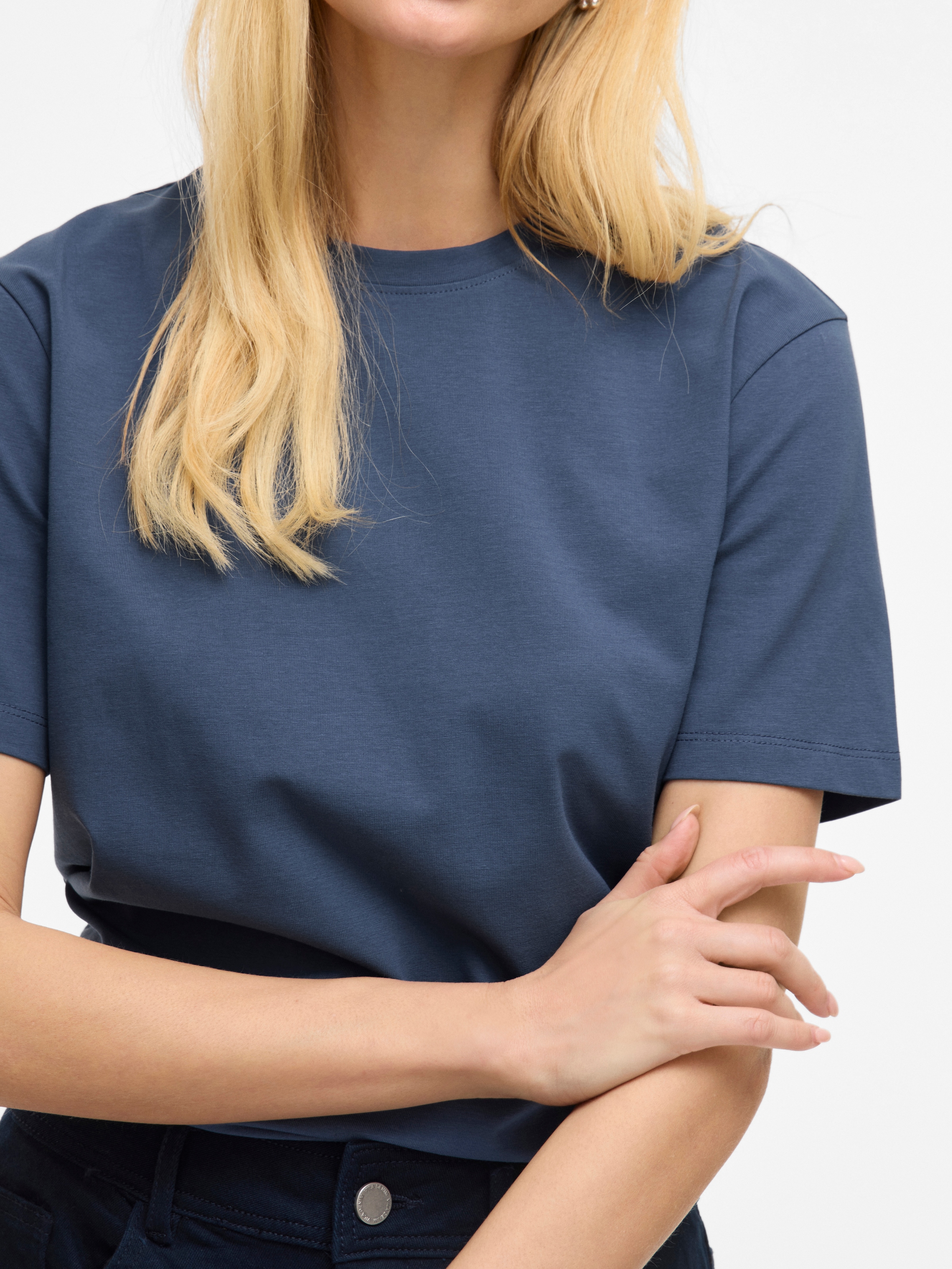 Vila T-shirt à manches courtes »VINORA S/S T-SHIRT - NOOS« Baumwollmischung, regular fit