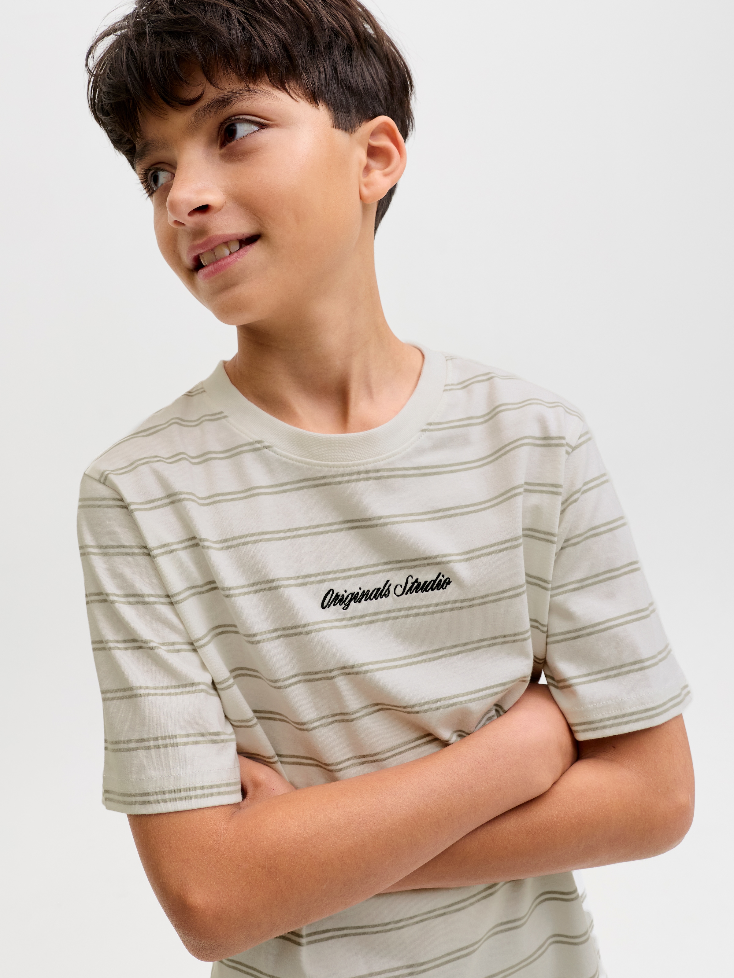 Jack & Jones Junior T-shirt »JORNORREBRO STRIPE TEE SS CN JNR«