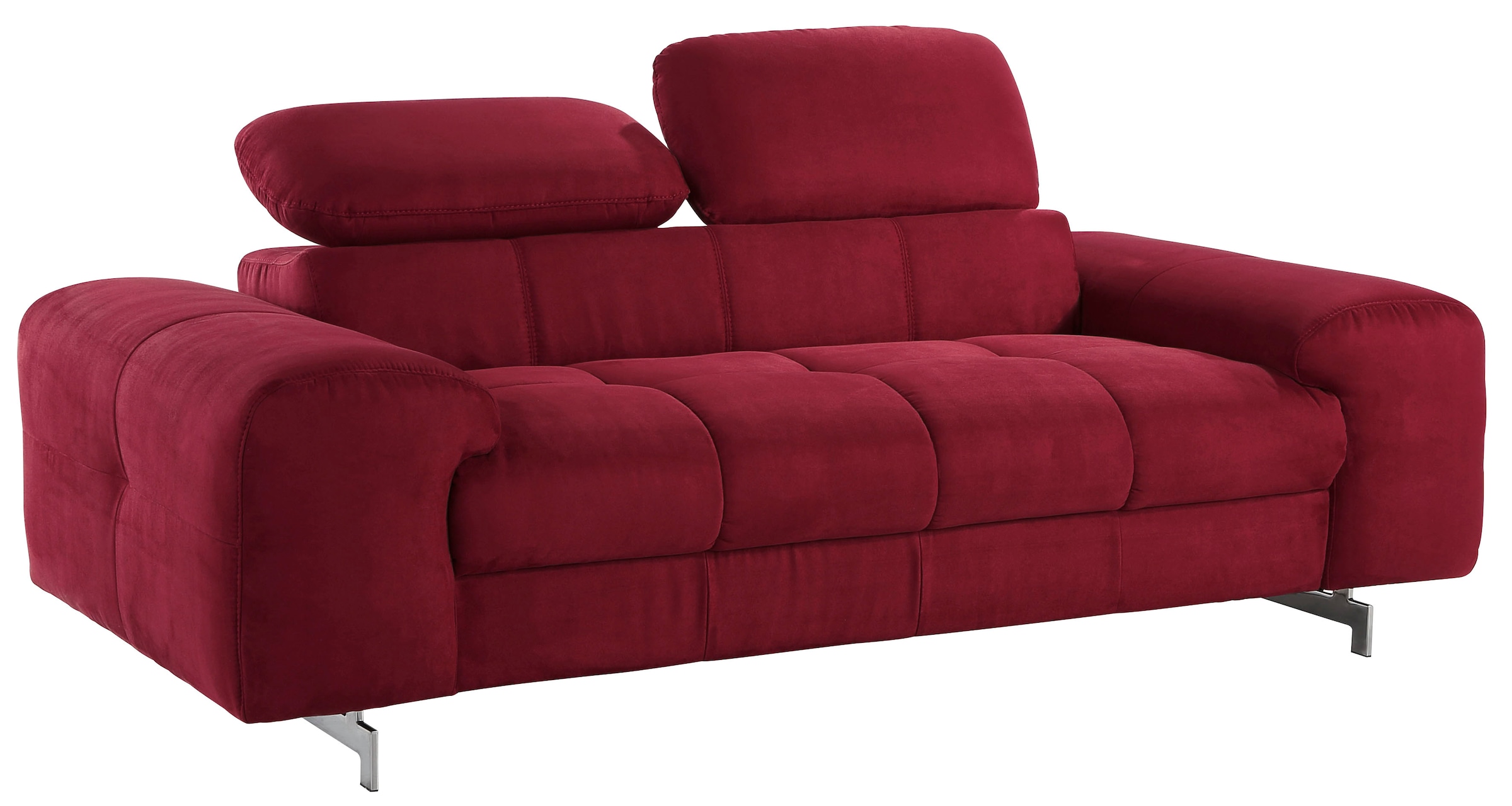 COTTA 2-places »Chef« Big-Sofa mit Kopfteilverstellung, edle Metallkufen