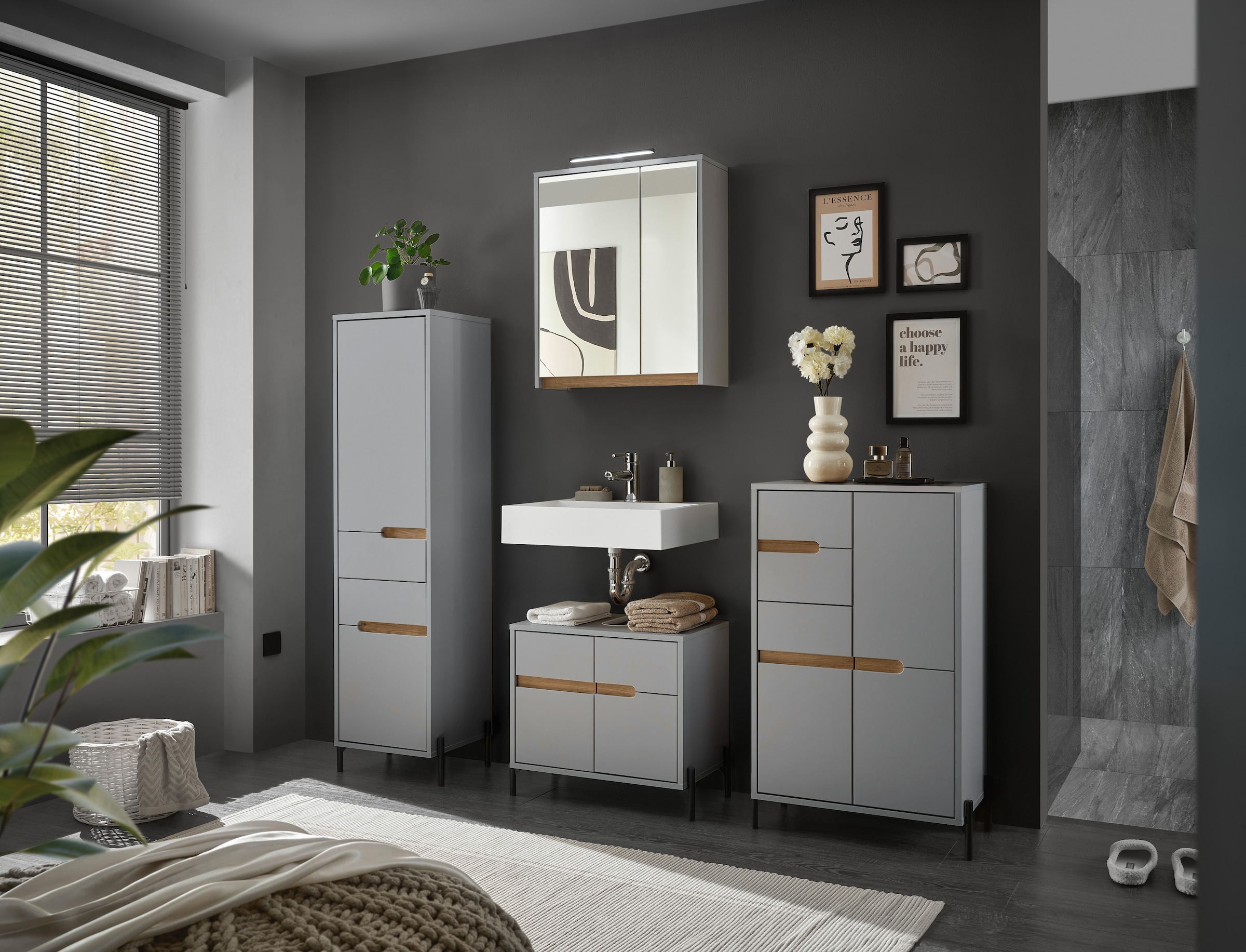 BASIC by Balculina Hochschrank »Avanto 40x155x35 cm« 1 Stk. tlg. Breite 40cm, Softclose für Türen, FSC-Mix 70%