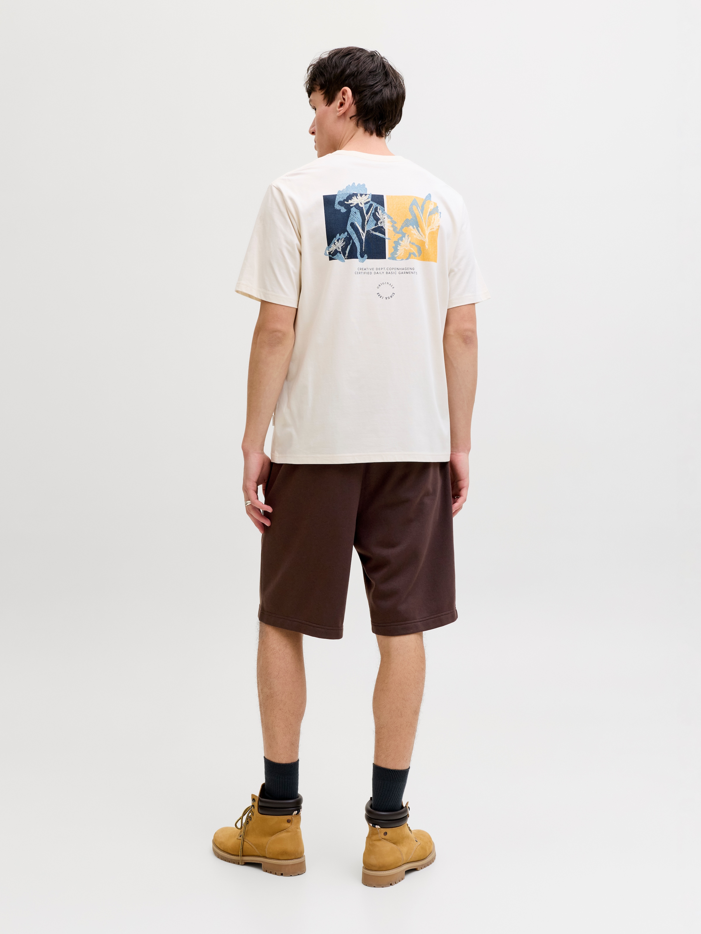 Jack & Jones Sweatshorts »JPSTKARL BRADLEY PINTUCK SHORT STYD SS26«  mélange de matériaux, coupe décontractée