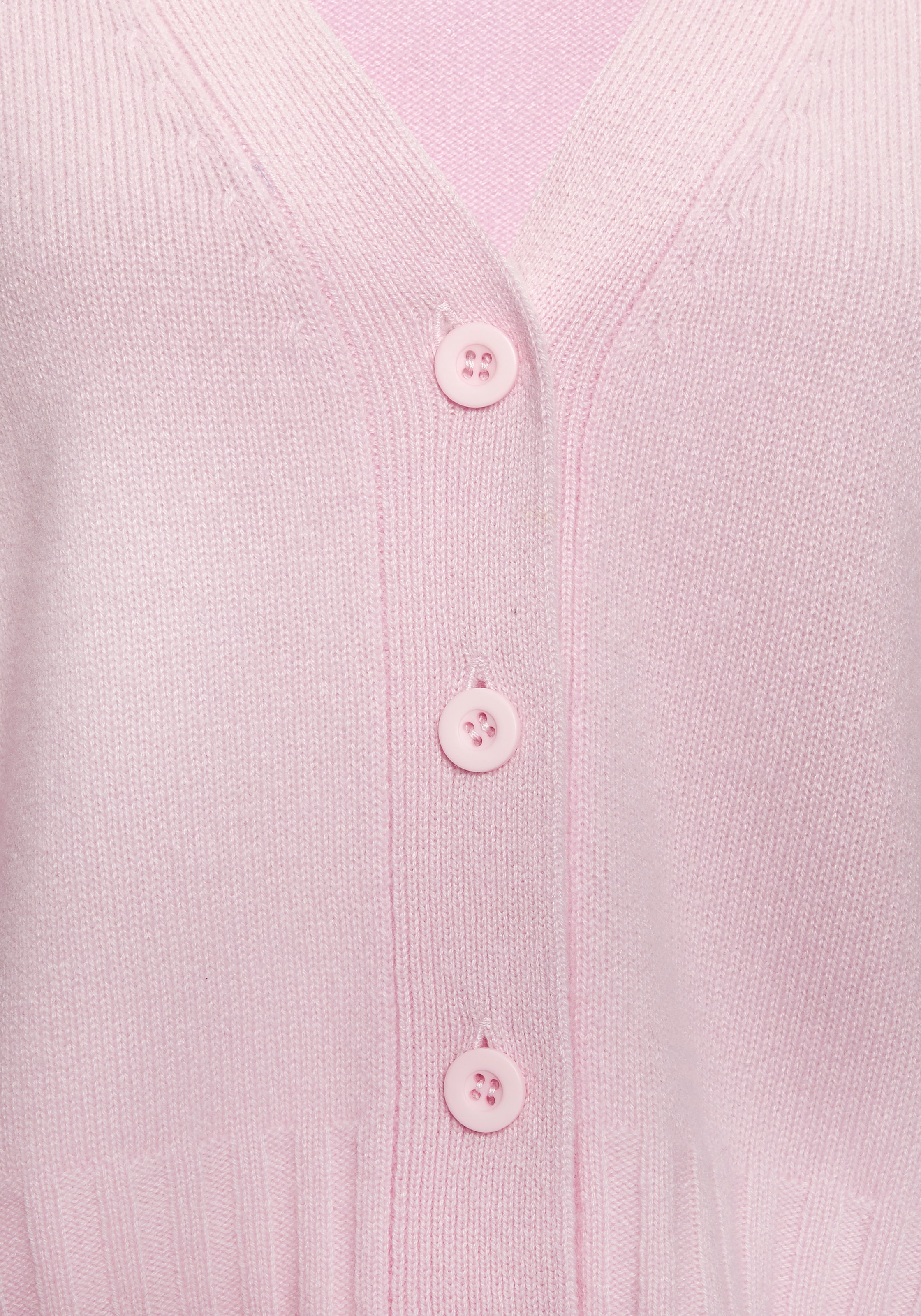 LASCANA Strickjacke , weiche Kaschmirstrickjacke mit V-Ausschnitt