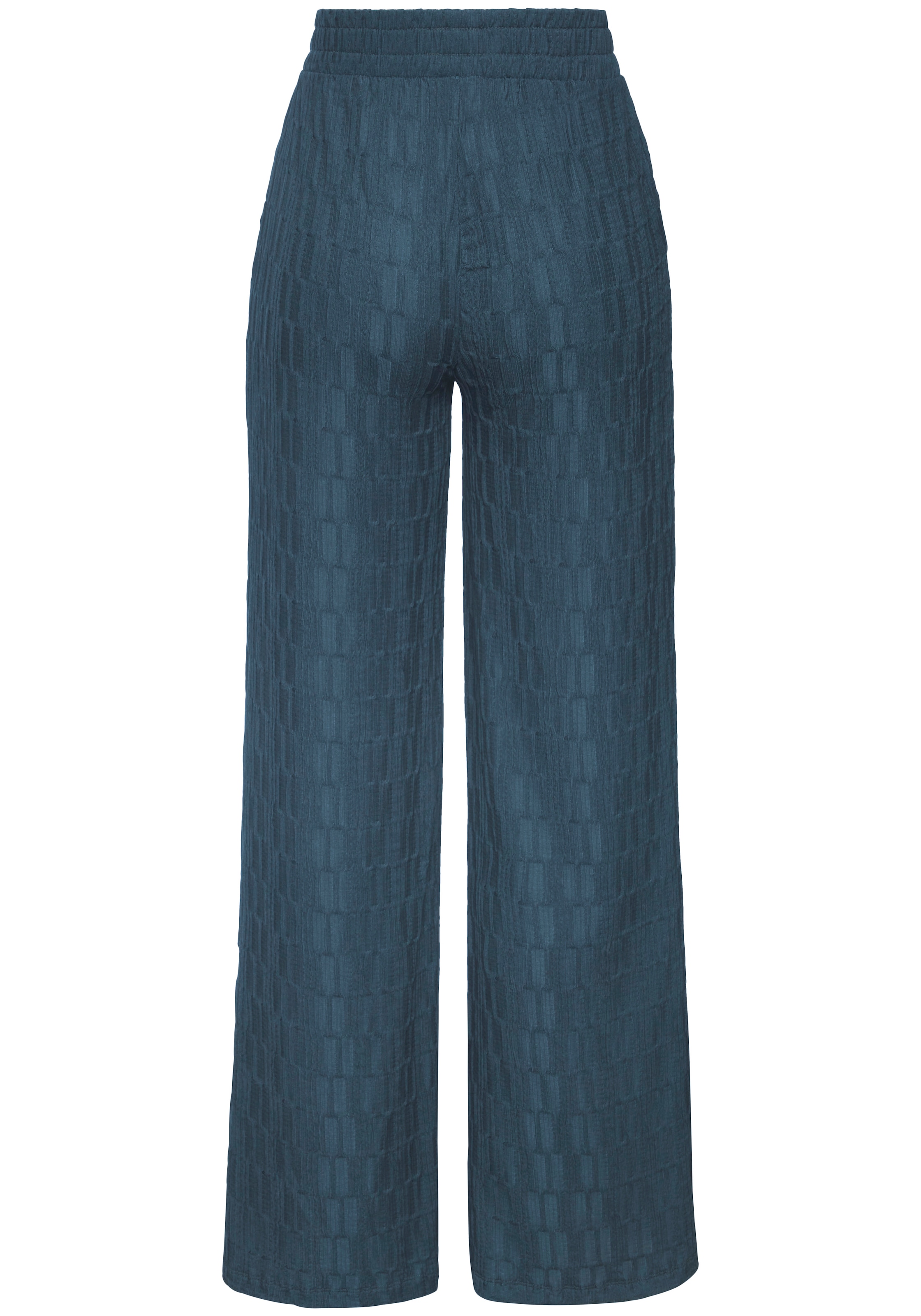 LASCANA Homewearhose »-Relaxhose«  lässige Form mit Wabendesign, Loung- und Homewear