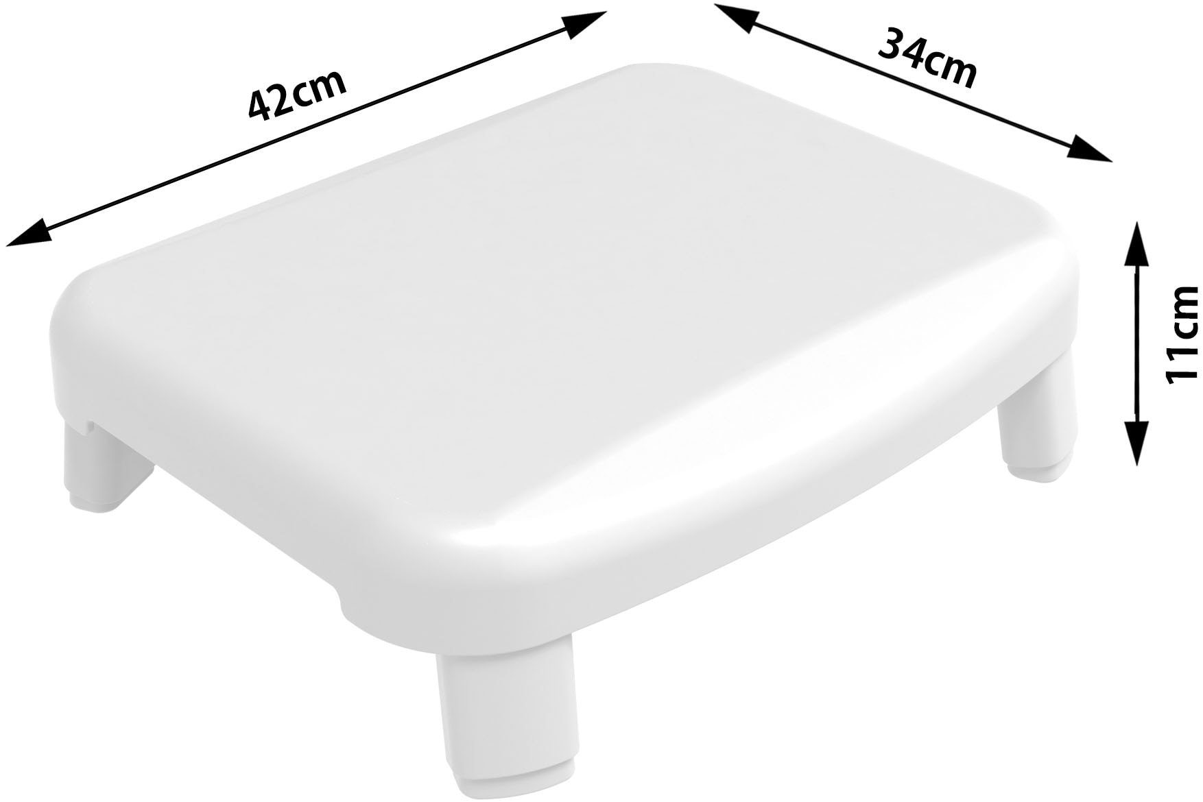 Bischof Bad-Stufe »Easy Step« Belastbarkeit bis 200Kg, hohe Standsicherheit.