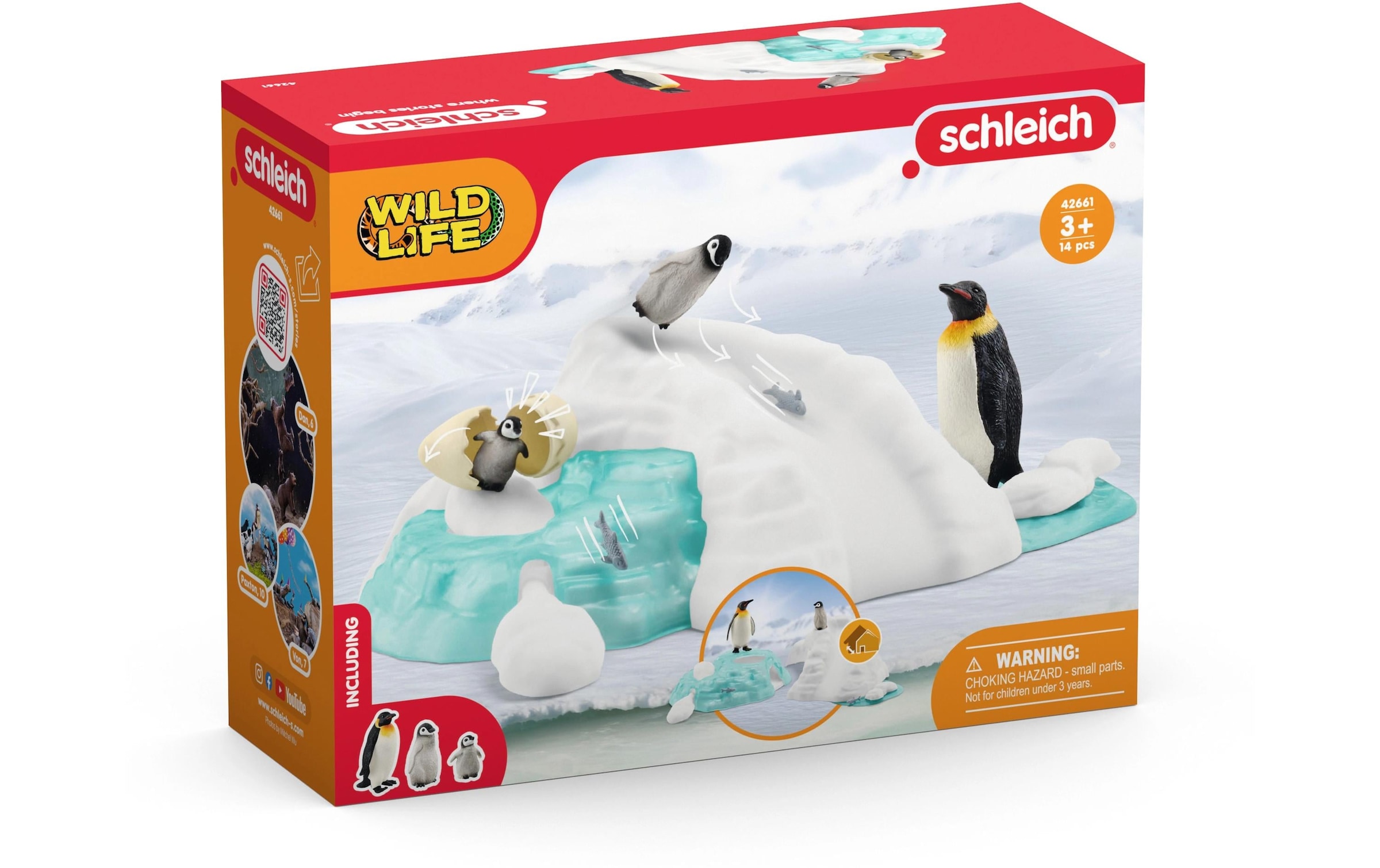Schleich® Personnage de jeu »Pinguin-Familienspass«
