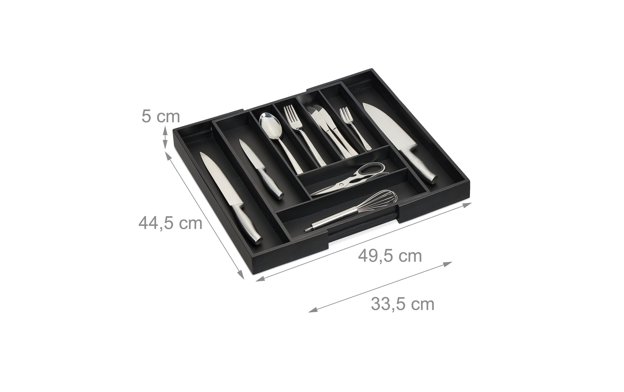 relaxdays Besteckeinsatz »ausziehbar« Ausziehbar