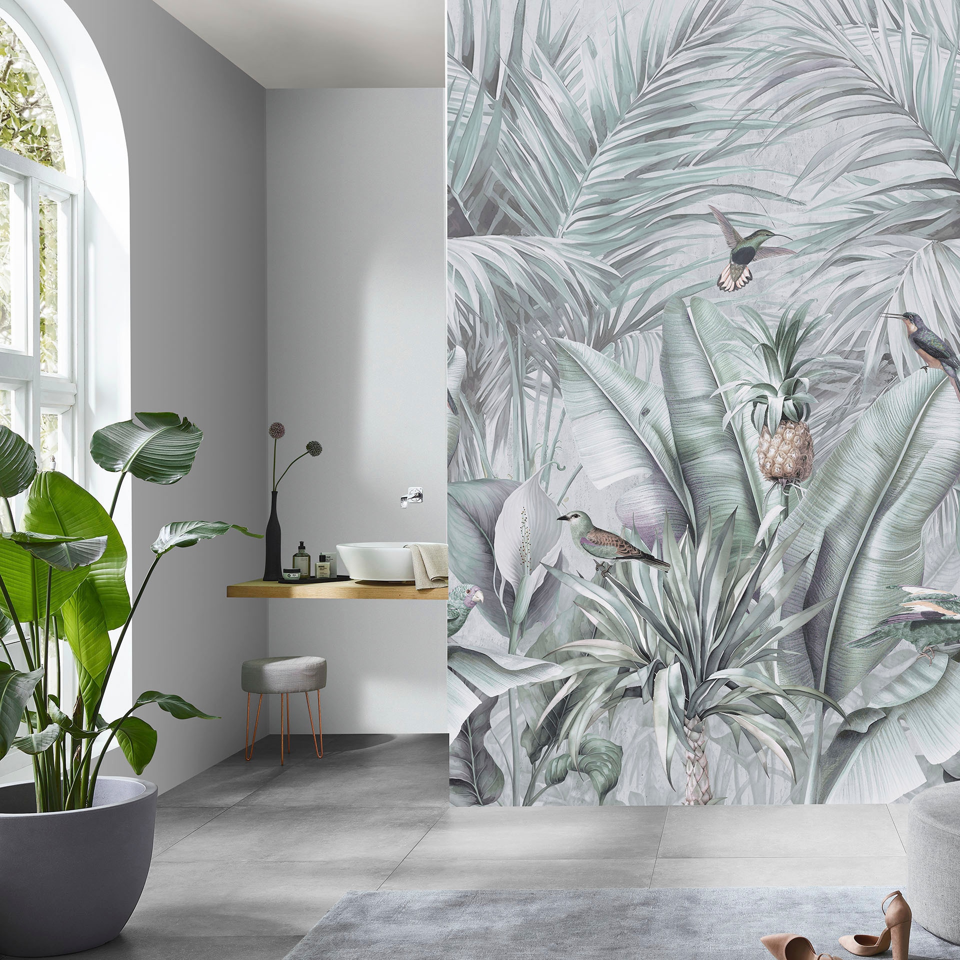 Fashion for walls Papier peint photo »Ayana« floral lisse sans phtalates