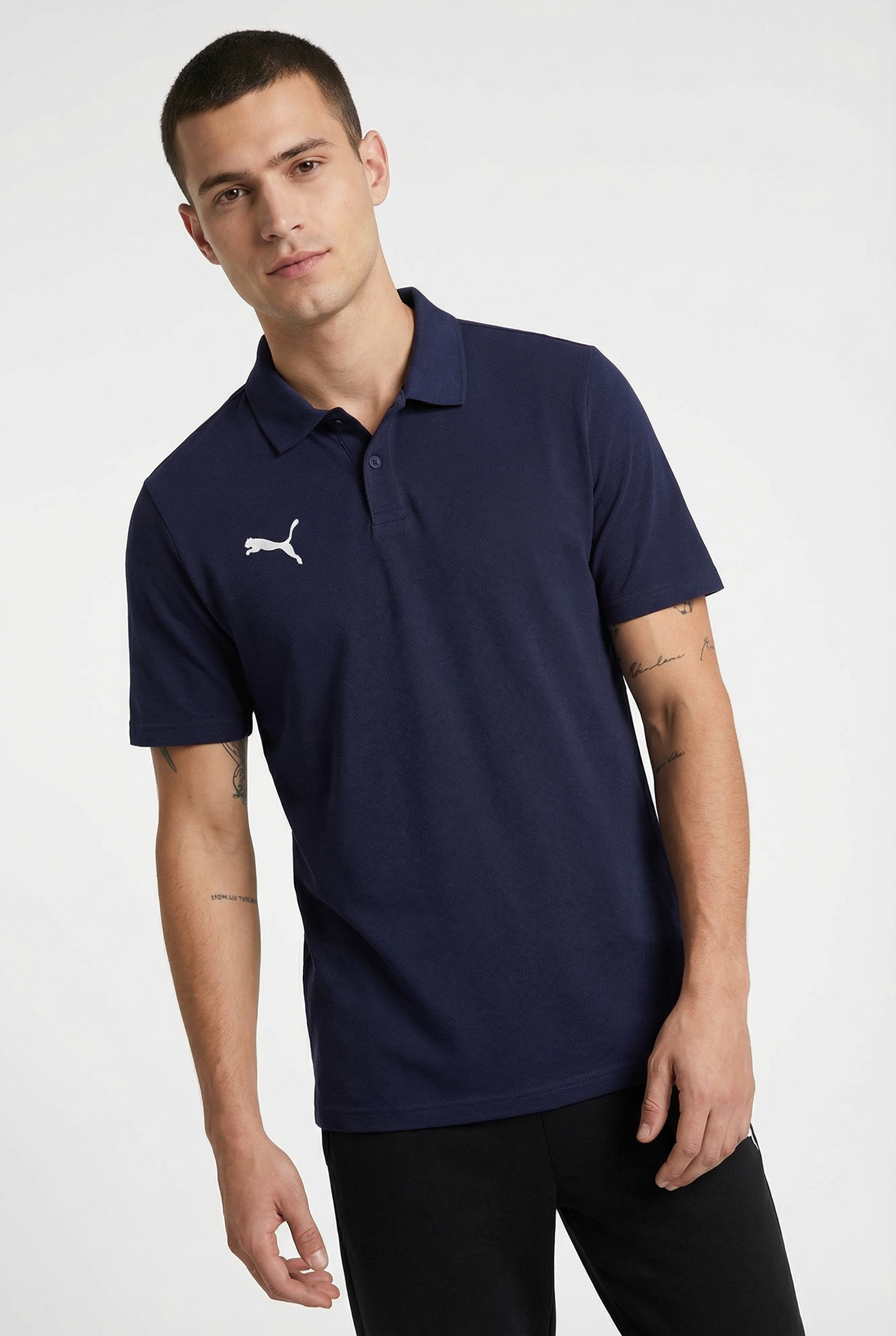 PUMA Polo »TEAMGOAL CASUALS POLO« Regular fit Passform, Kurzarm-Design, für Sport, 3-Knopf-Form