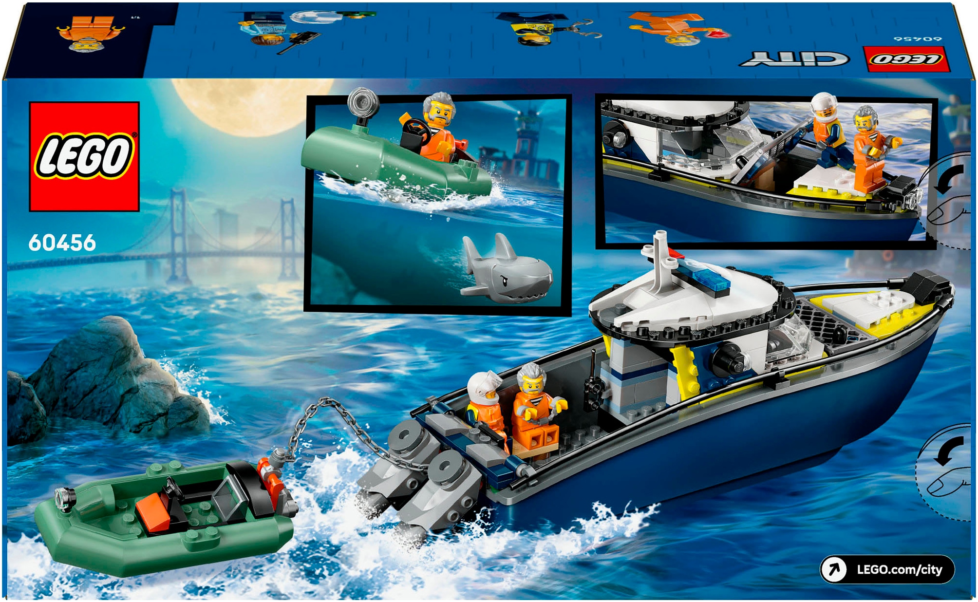 LEGO® Pions de construction »Verfolgungsjagd im Polizeiboot (60456), LEGO City« Made in Europe