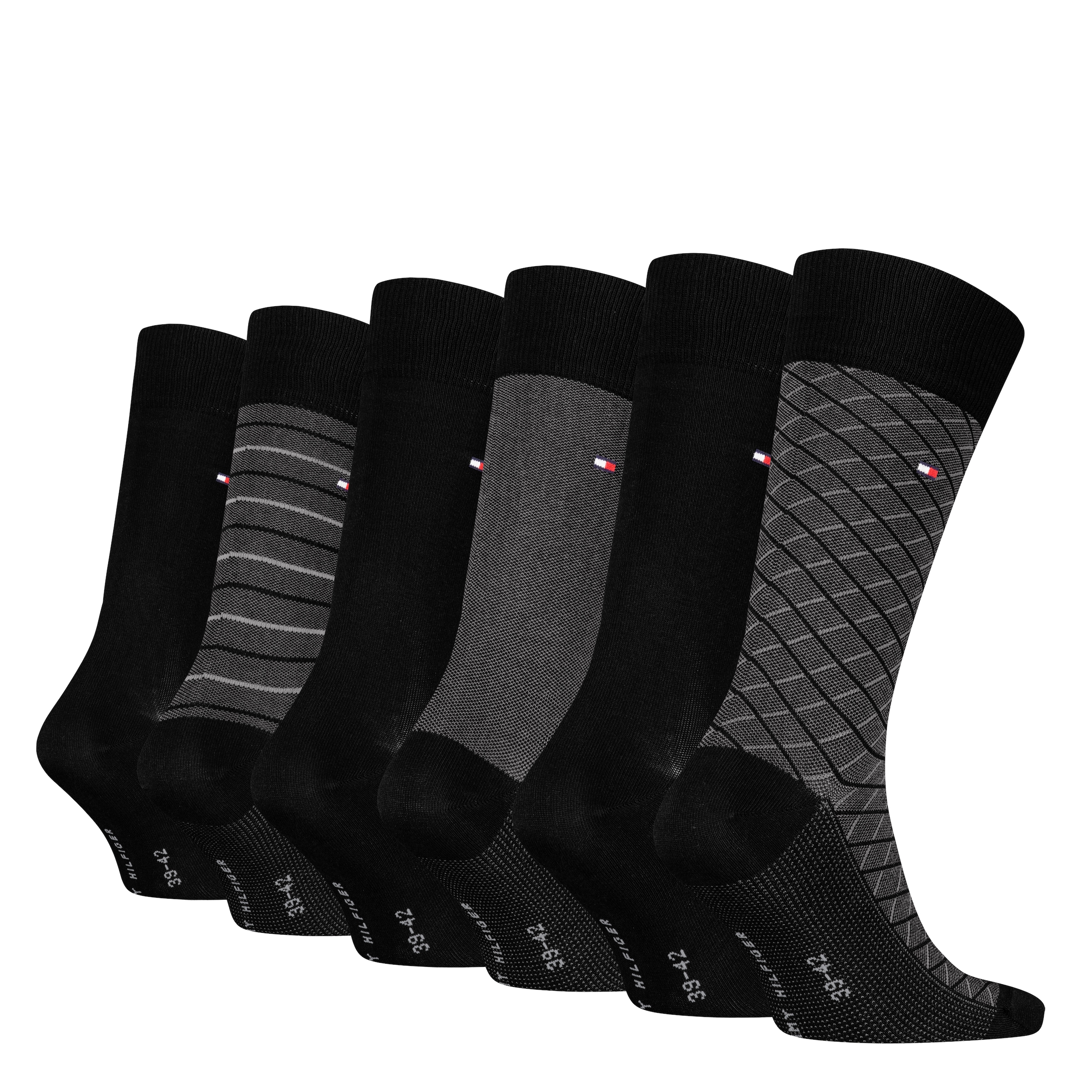 Tommy Hilfiger Socken »TH MEN SOCK 6P TIN GIFTBOX BIRDEYE« 6er Pack, 