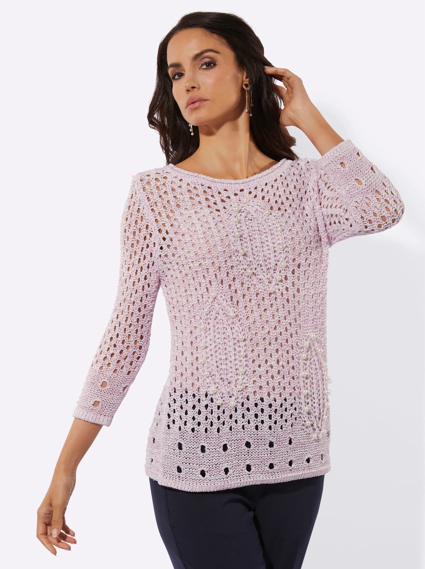 creation L Pull ajouré »Ajour-Pullover«