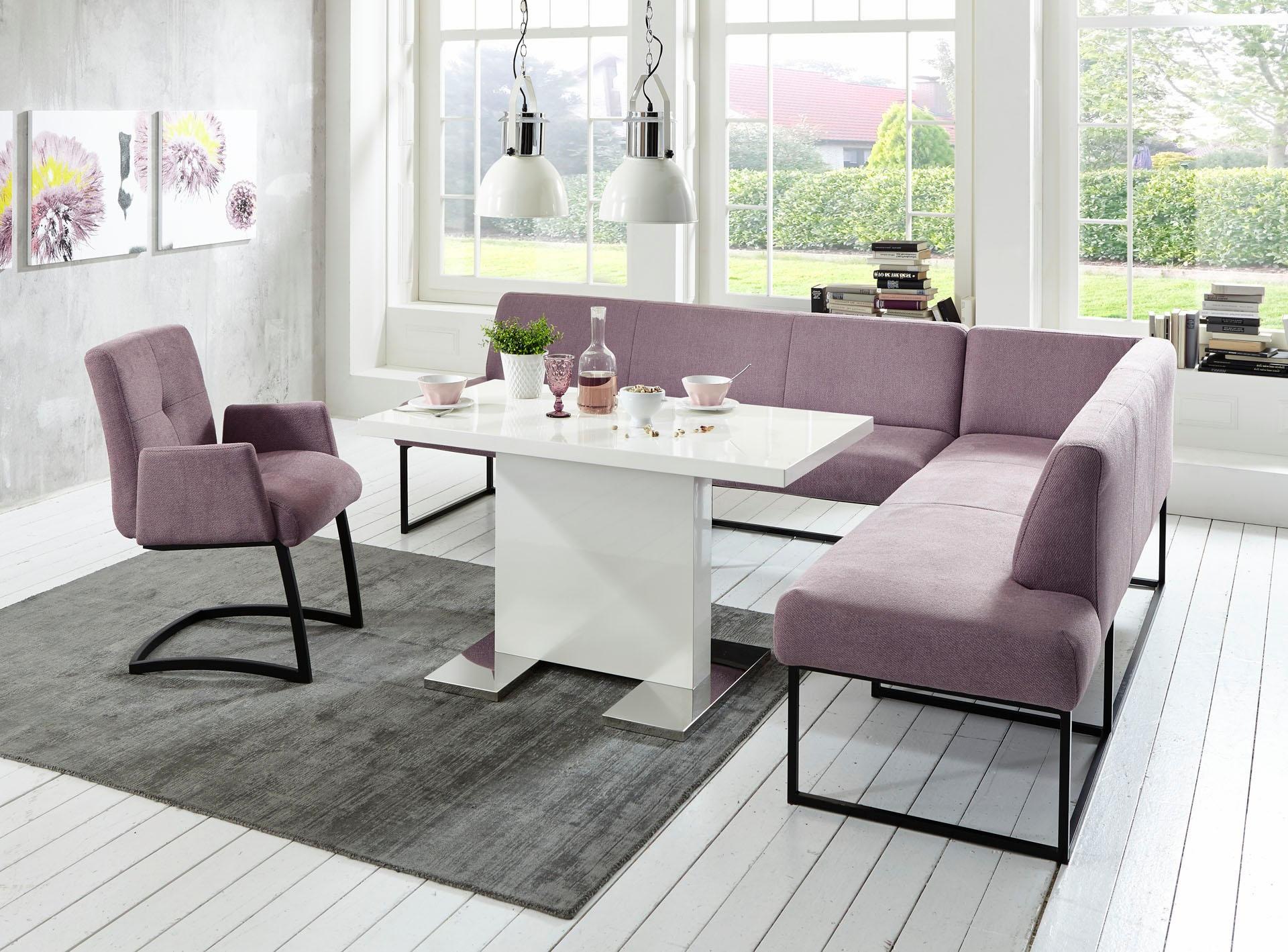 exxpo - sofa fashion Banc d'angle »Affogato, hoher Sitzkomfort, bequem« Frei im Raum stellbar