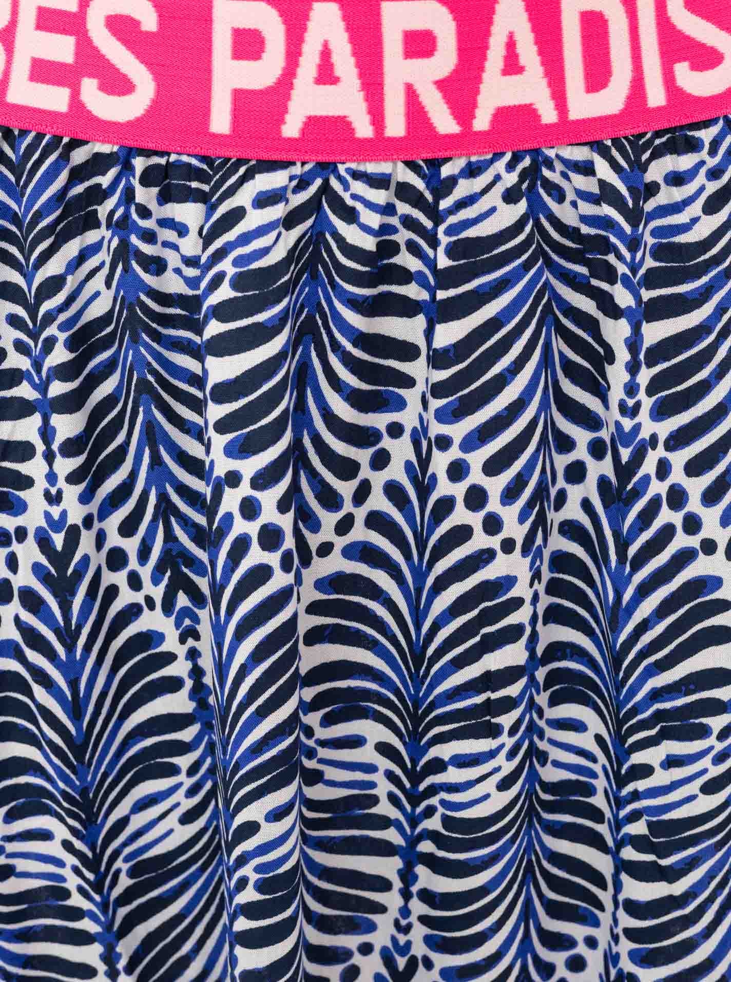 Zwillingsherz Maxi jupe »"Jungle Leaves"« Blättermotiv, Gummizug mit Schrift, leichtes Material, knöchellang