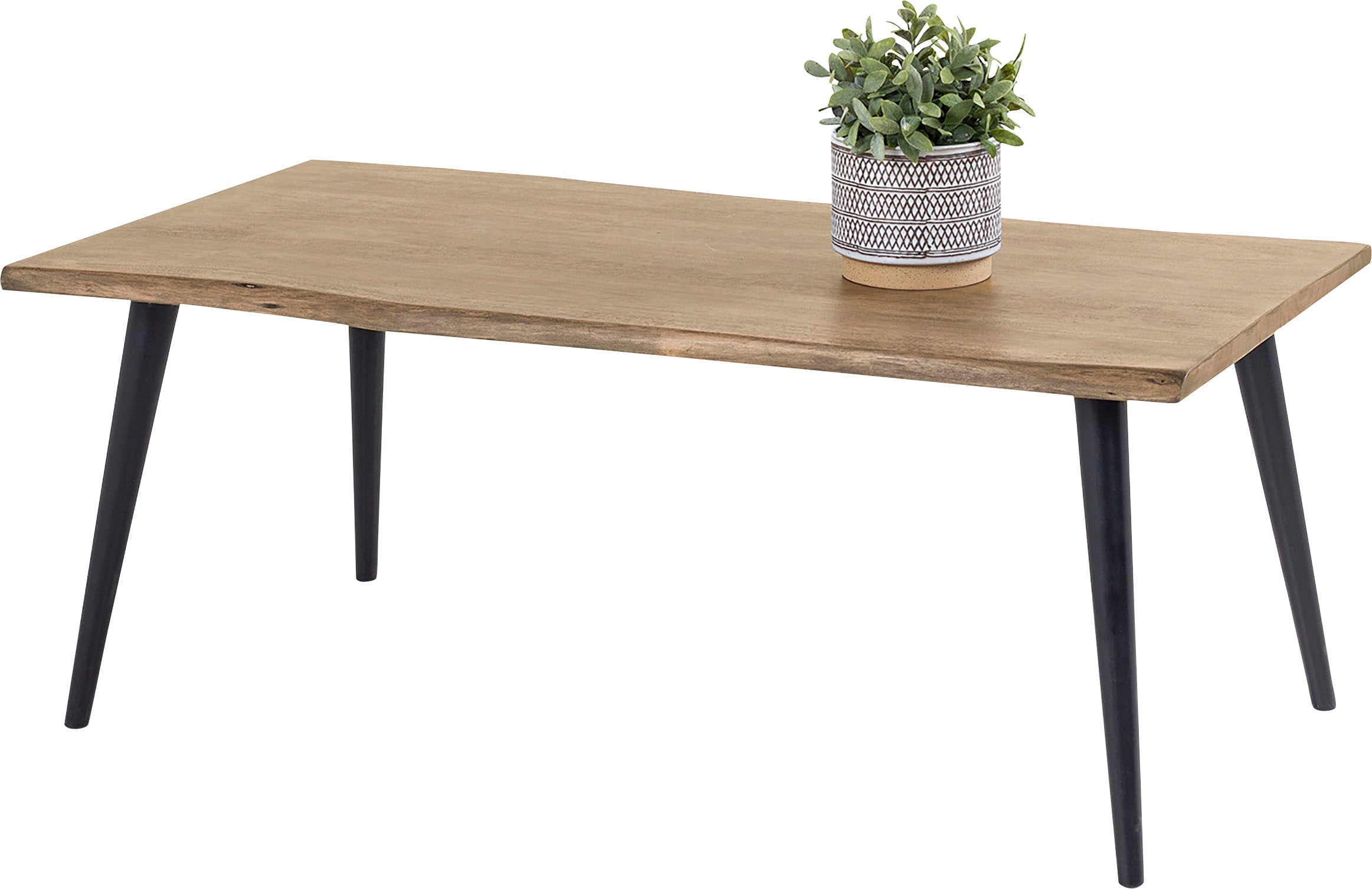 byLIVING Table basse »Caddy« Tischplatte mit Baumkante, Breite 110 oder 60 cm