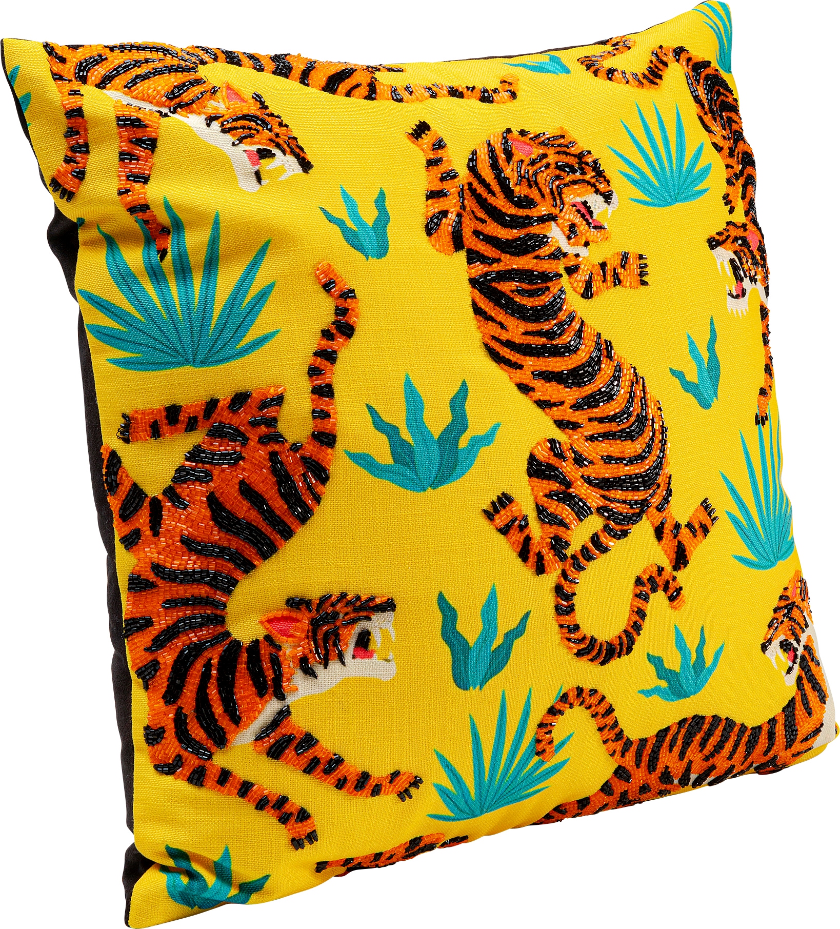 Kare Design Coussin décoratif »Tiger Love, Kissenhülle mit Füllung, 45x45 cm« soutient agréablement la tête et le cou pour un sommeil réparateur